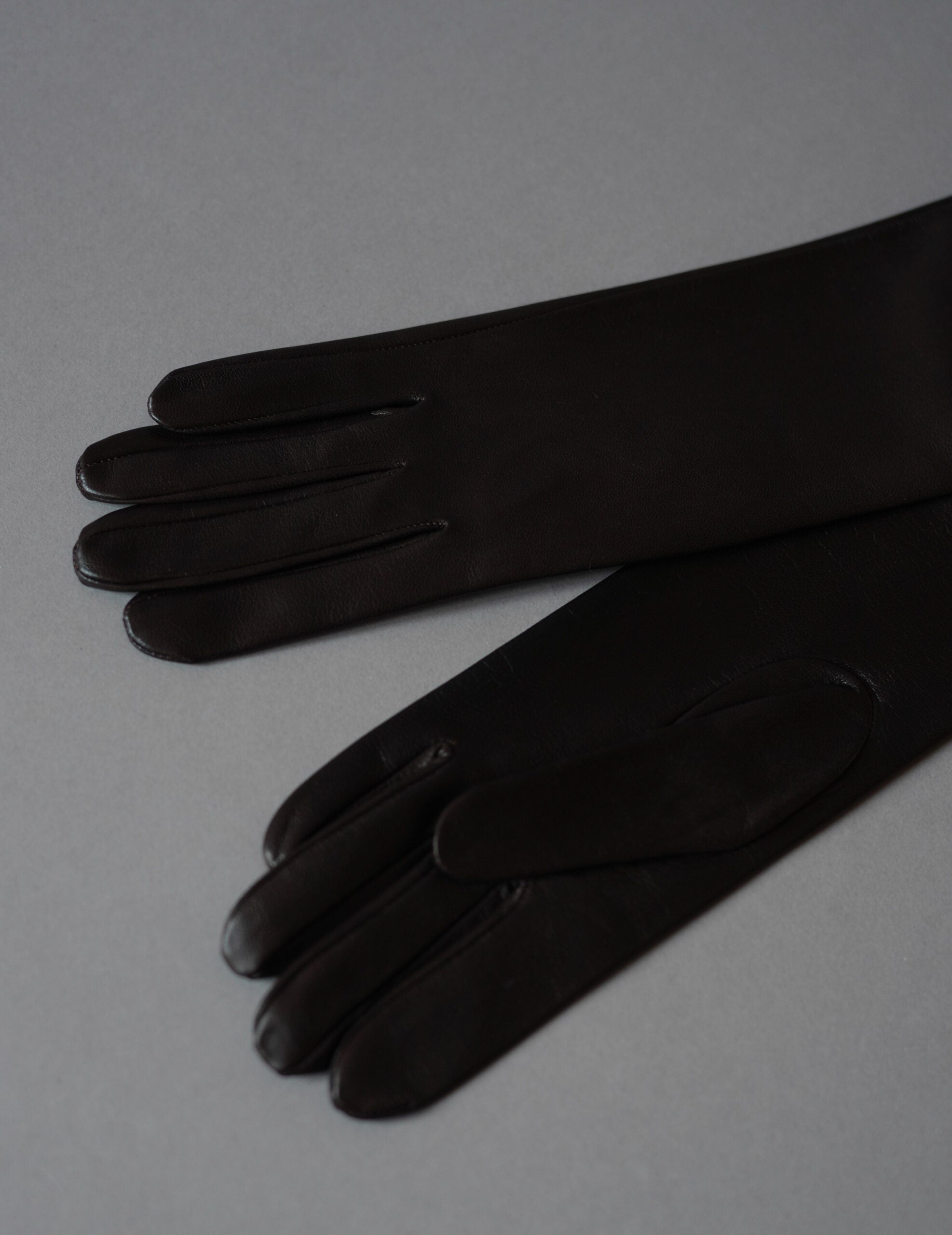 JIN 羊皮長手套・榛果棕