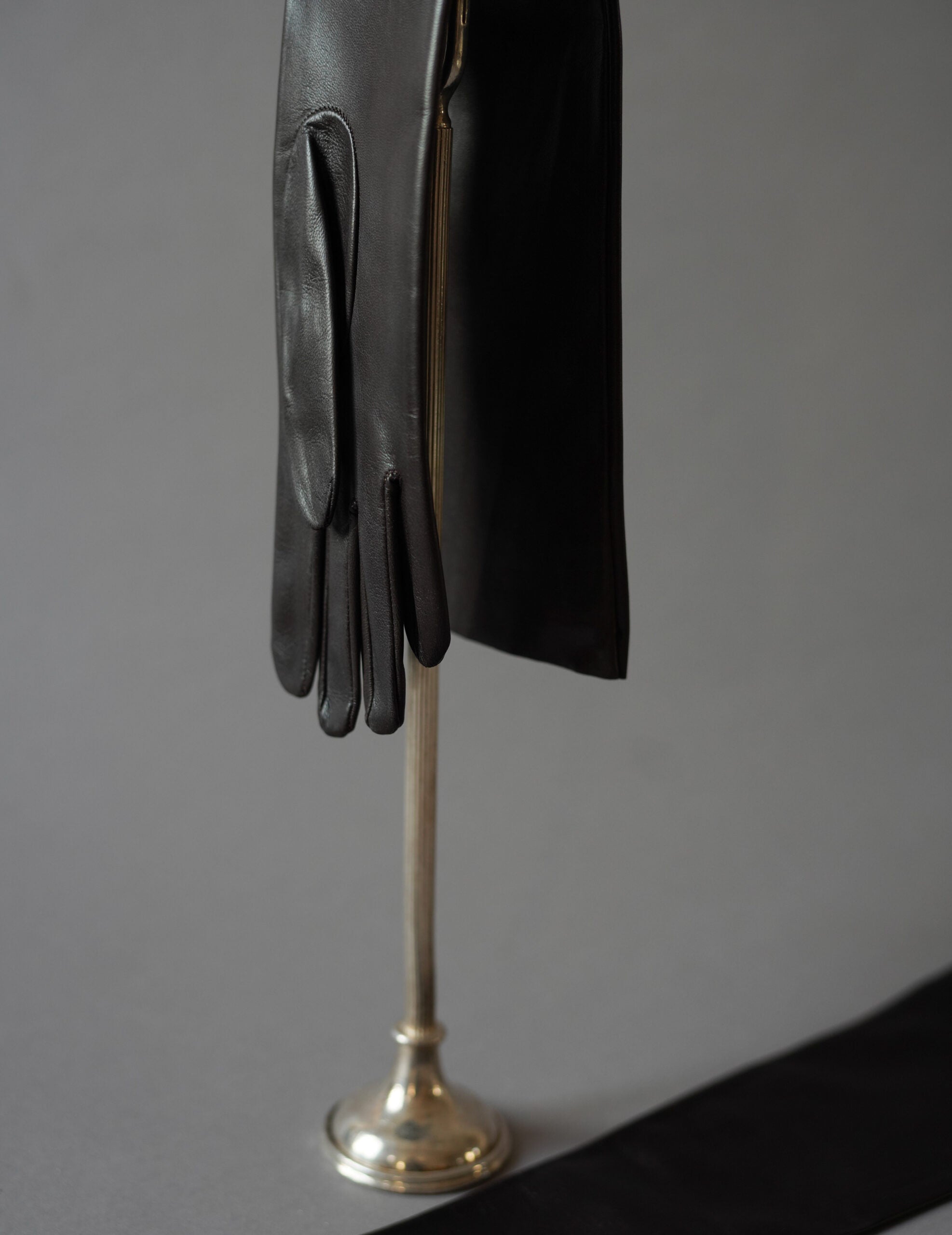 JIN 羊皮長手套・榛果棕