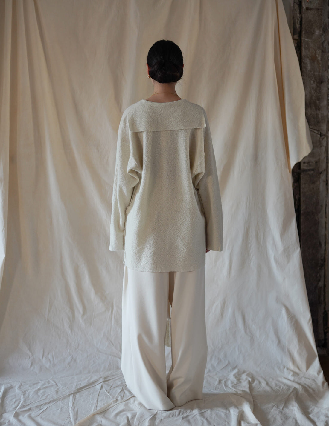Sailor Wool Knit Top・Ivory White