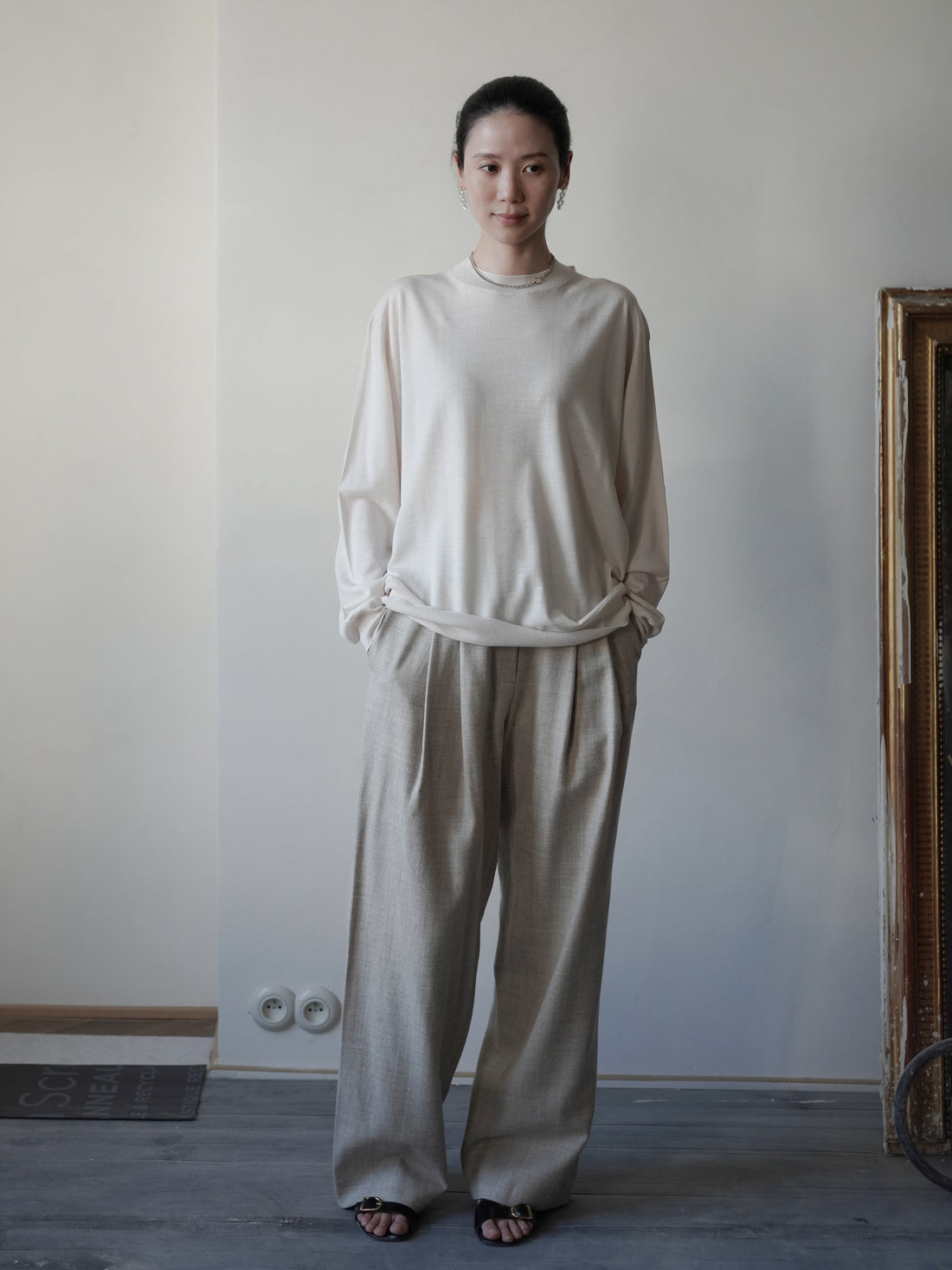 Mila Wool Gurkha Trousers・Ivory