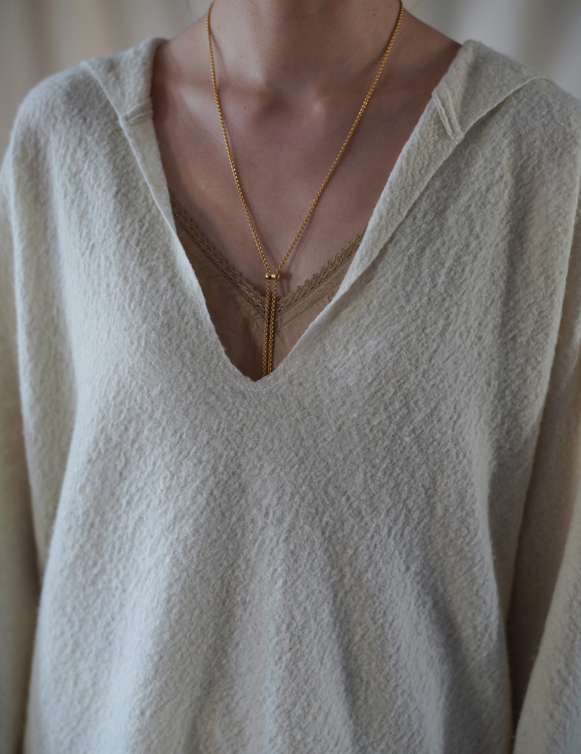 Sailor Wool Knit Top・Ivory White