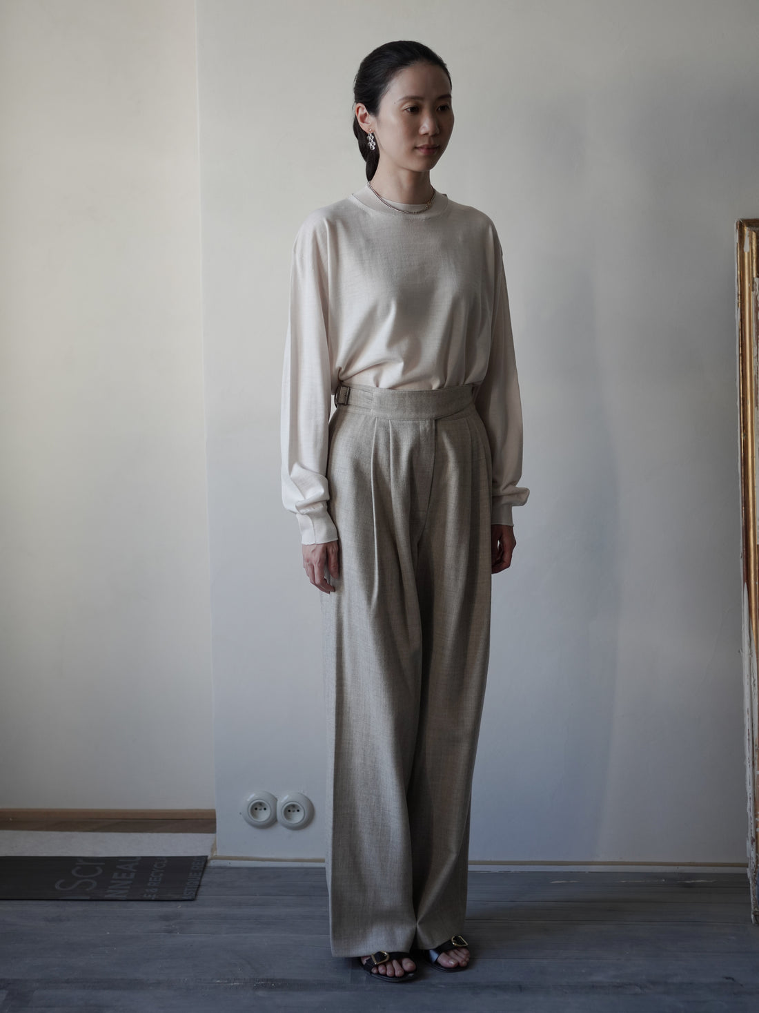 Mila Wool Gurkha Trousers・Ivory