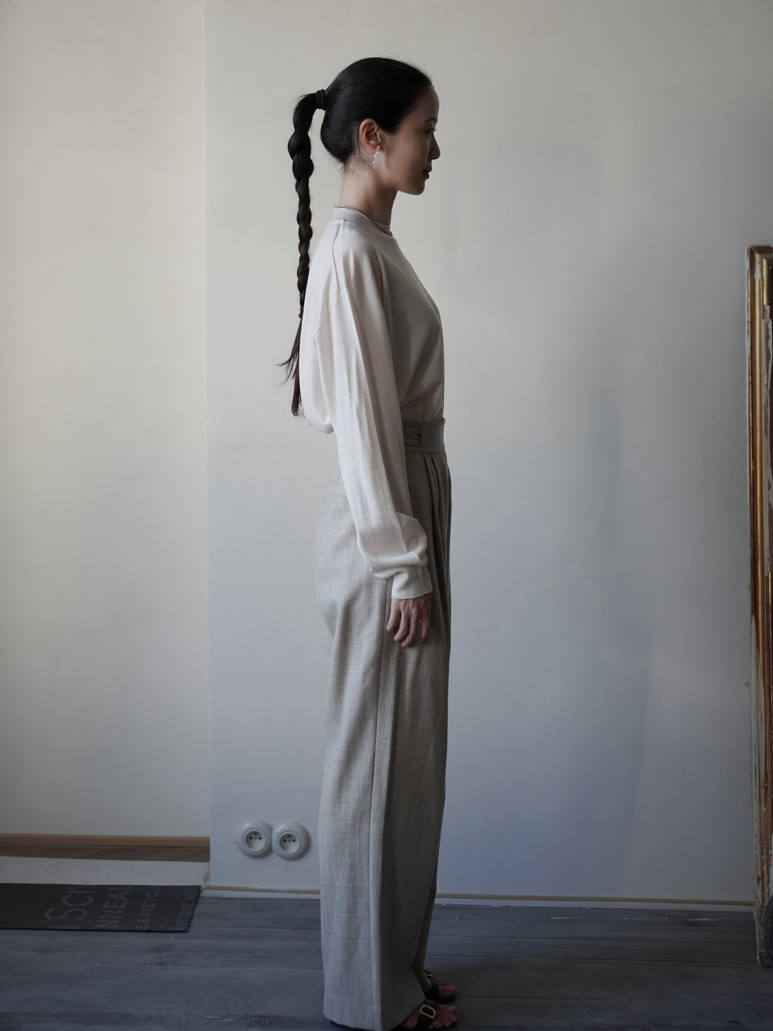 Mila Wool Gurkha Trousers・Ivory