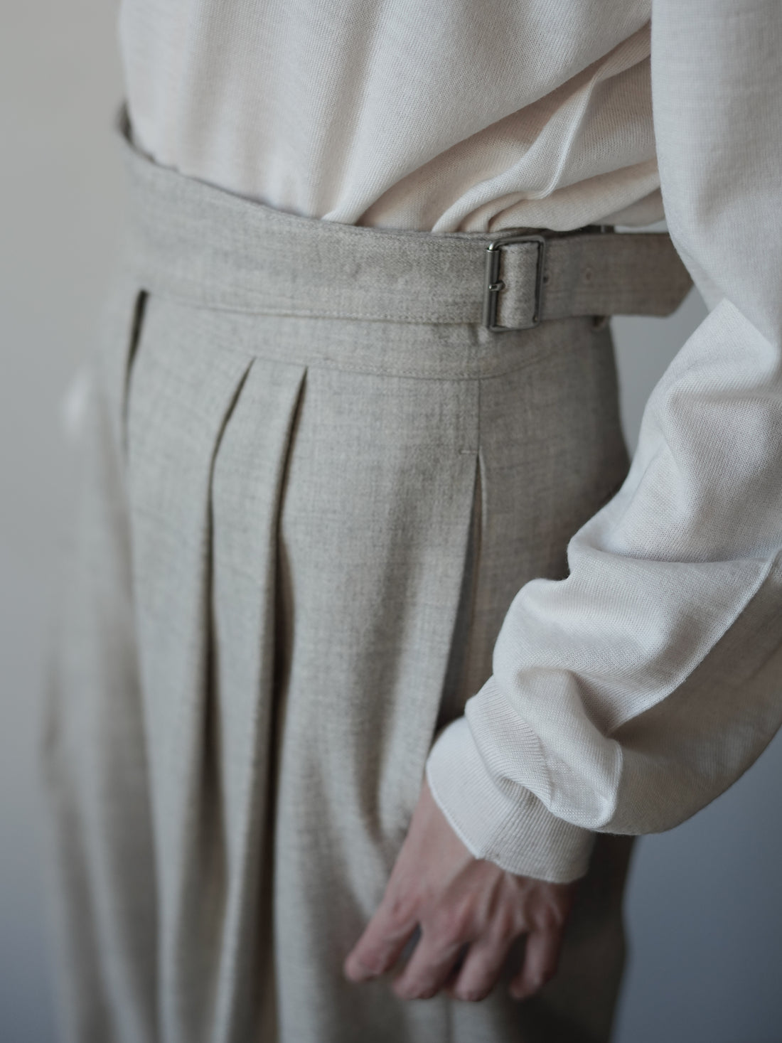 Mila Wool Gurkha Trousers・Ivory