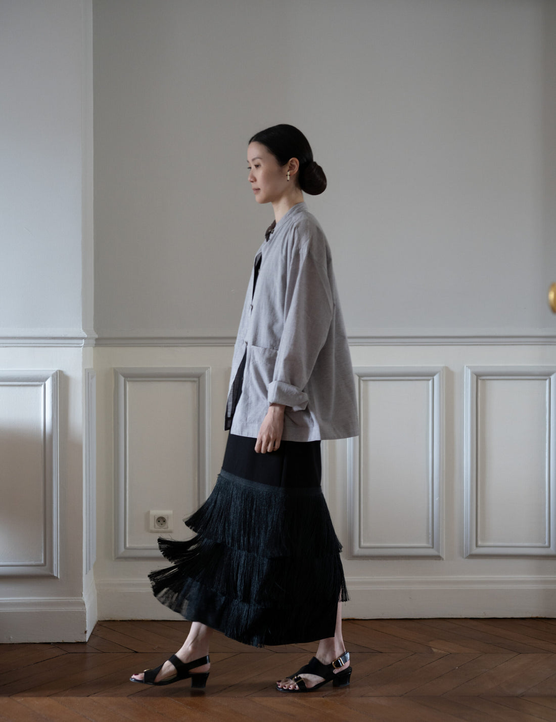 BAKHROMA Black Fringe Dress