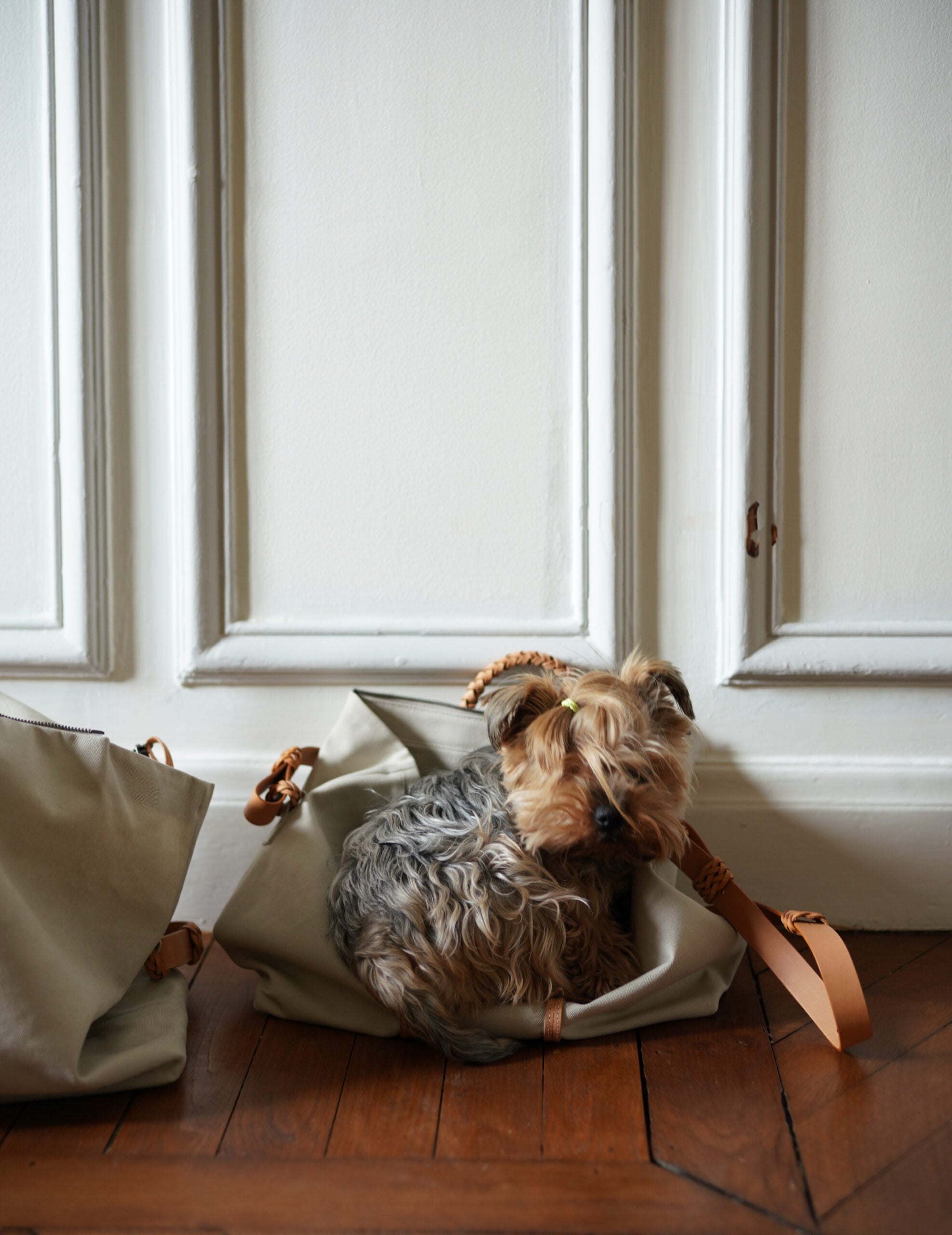 Woven Duffel Bag．Ivory