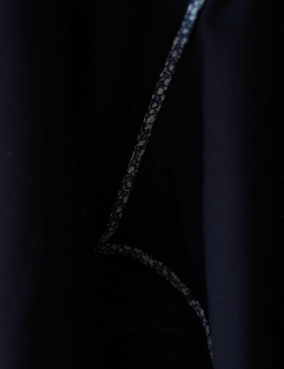 3/4 Sleeve Wool Shirt・Midnight