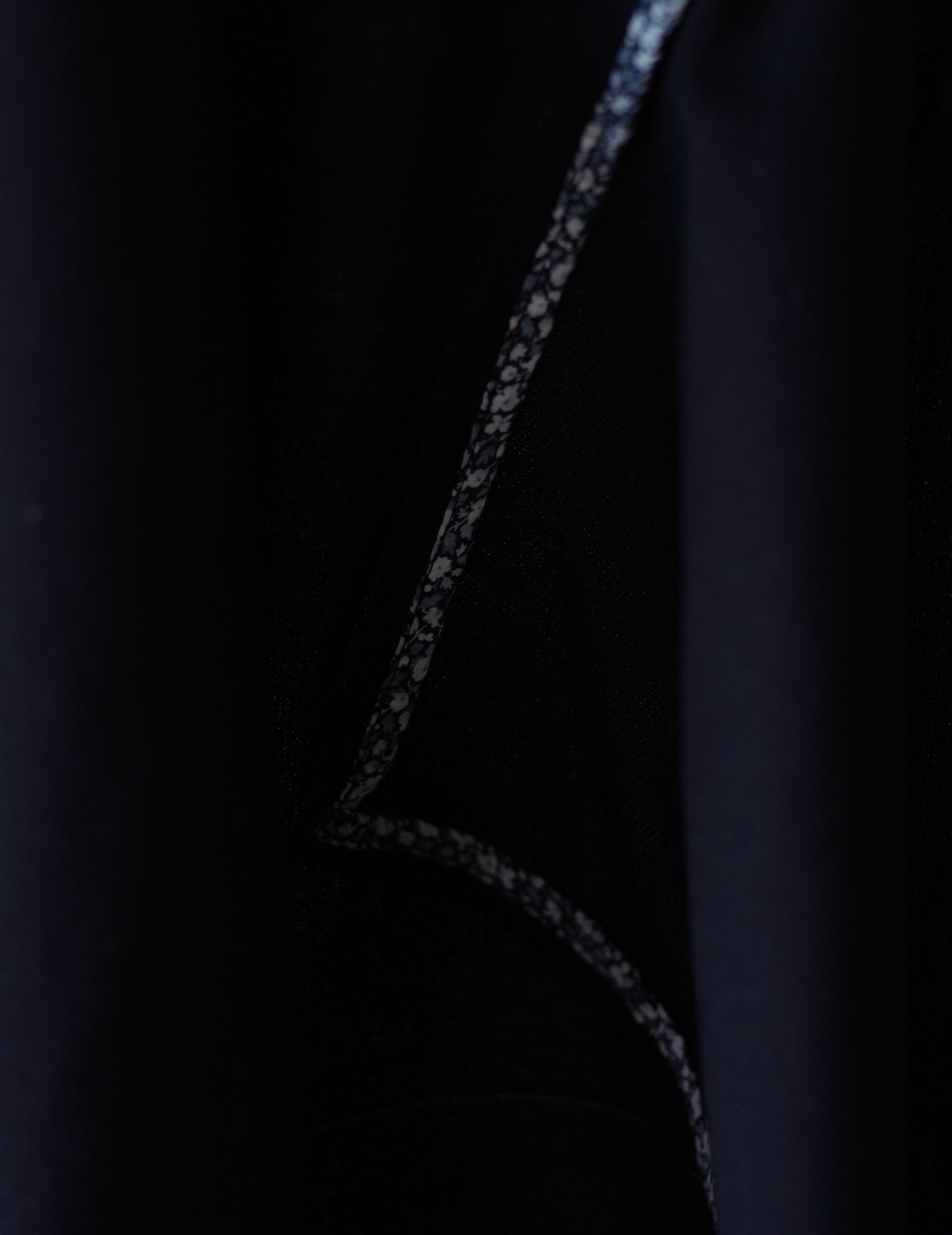 3/4 Sleeve Wool Shirt・Midnight