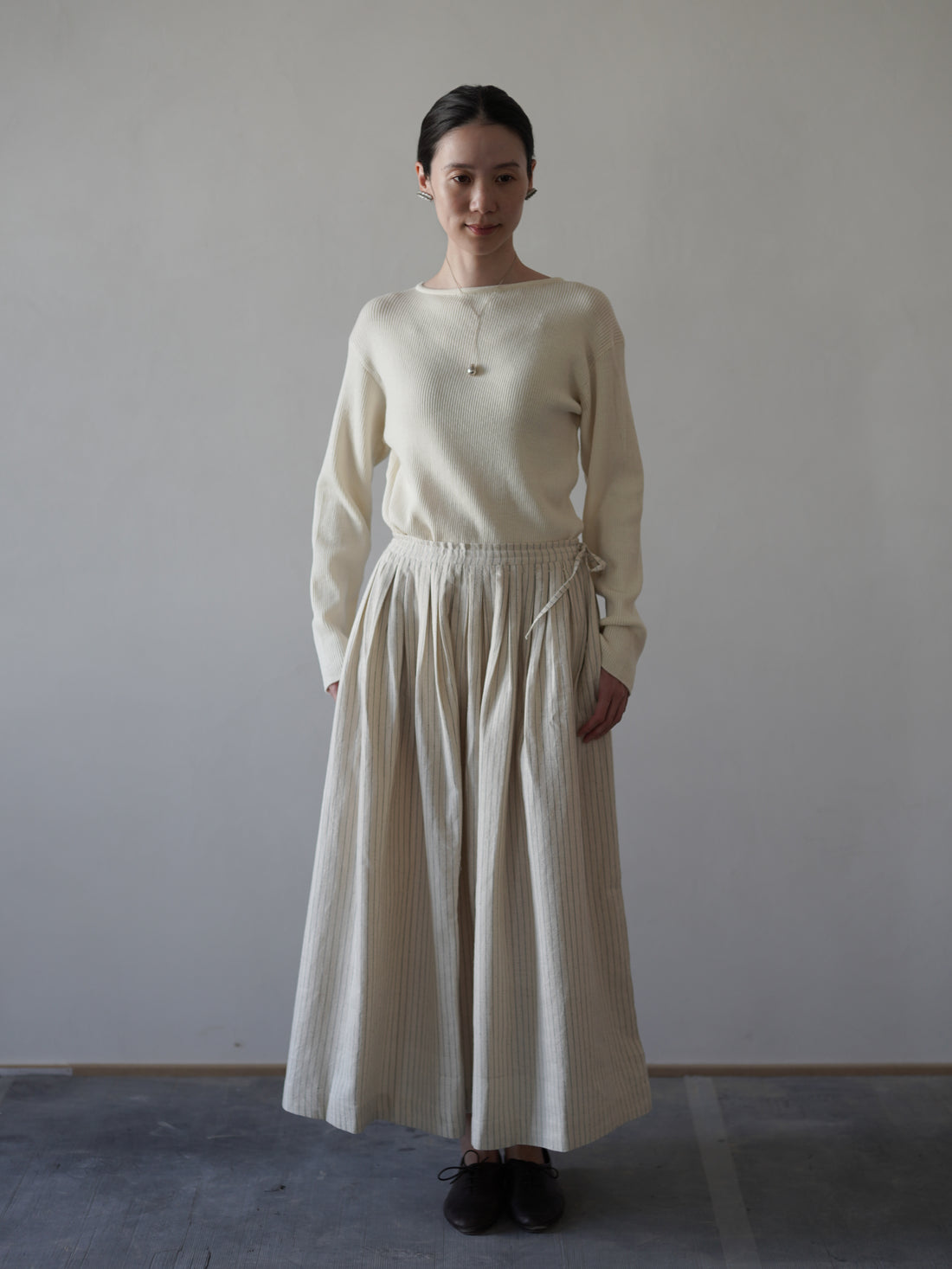 Claire 條紋長裙・網球條紋