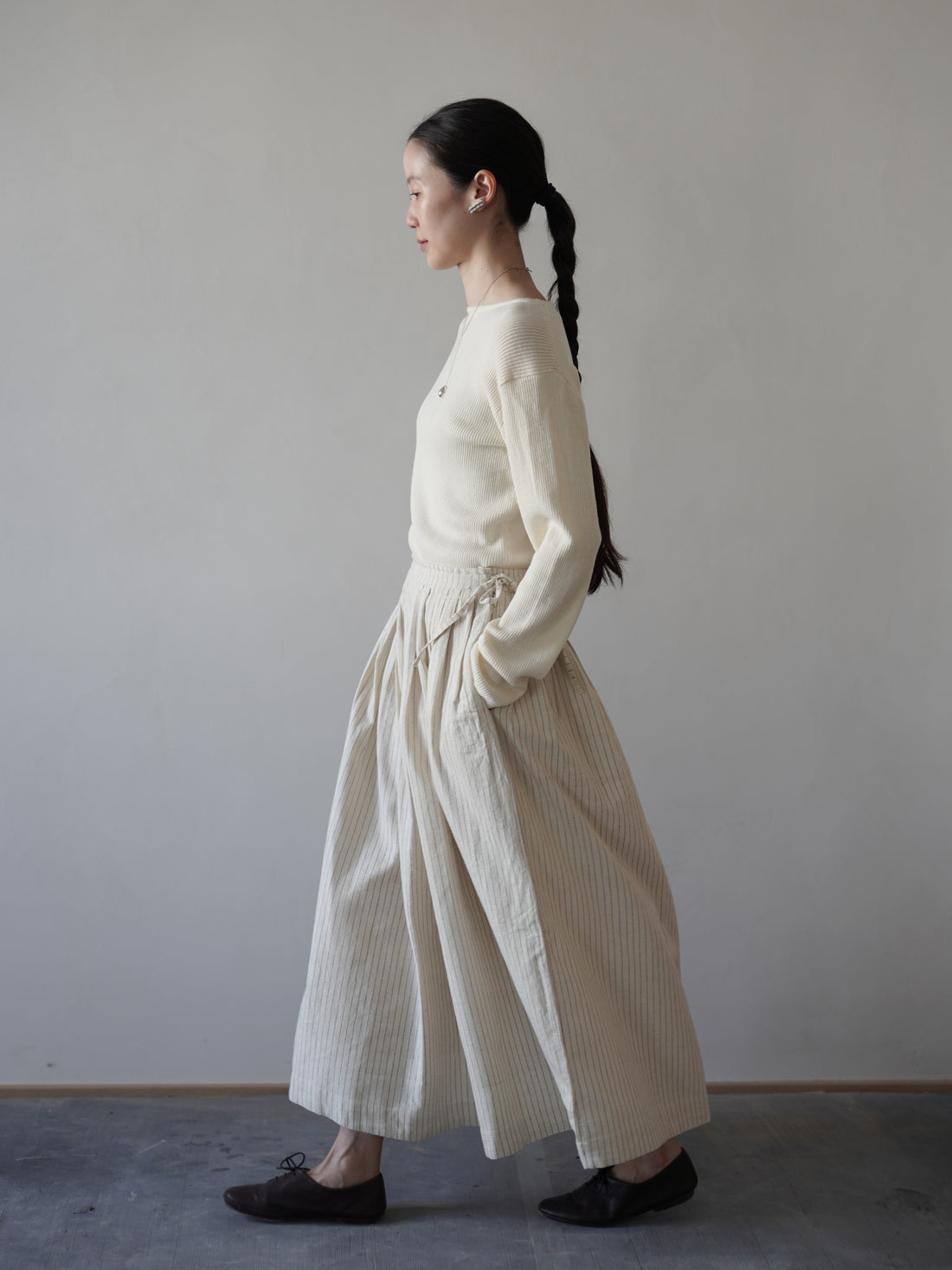 Claire 條紋長裙・網球條紋