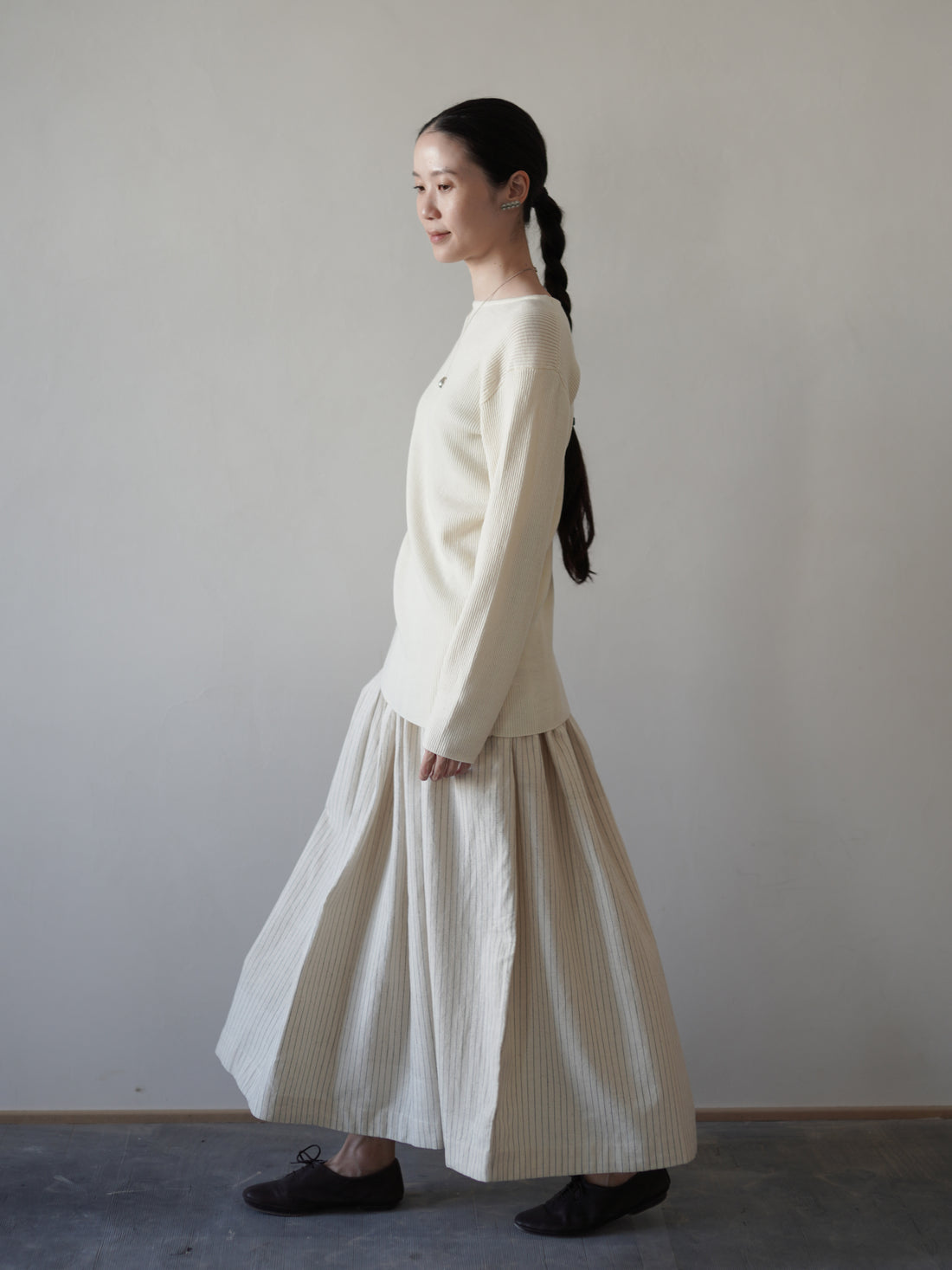 Claire 條紋長裙・網球條紋
