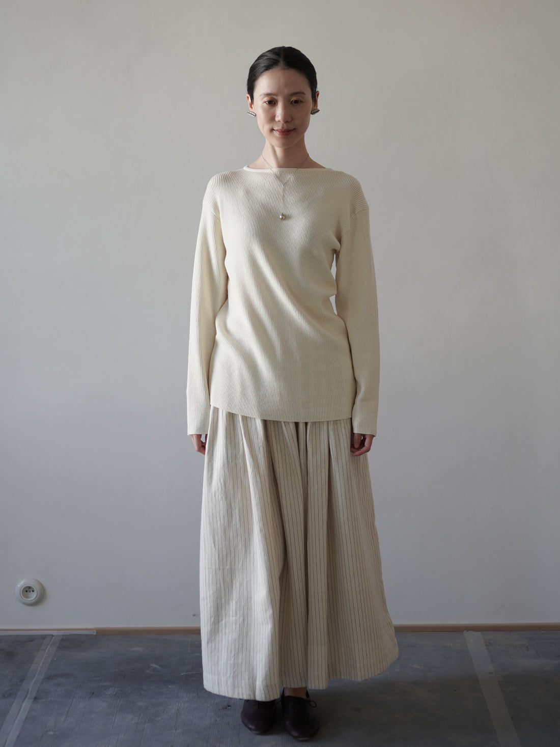 Claire 條紋長裙・網球條紋