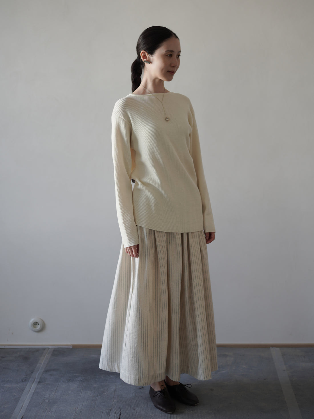 Claire 條紋長裙・網球條紋