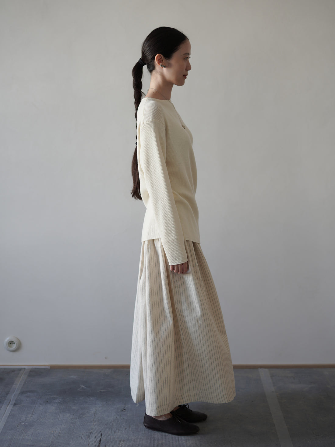Claire 條紋長裙・網球條紋