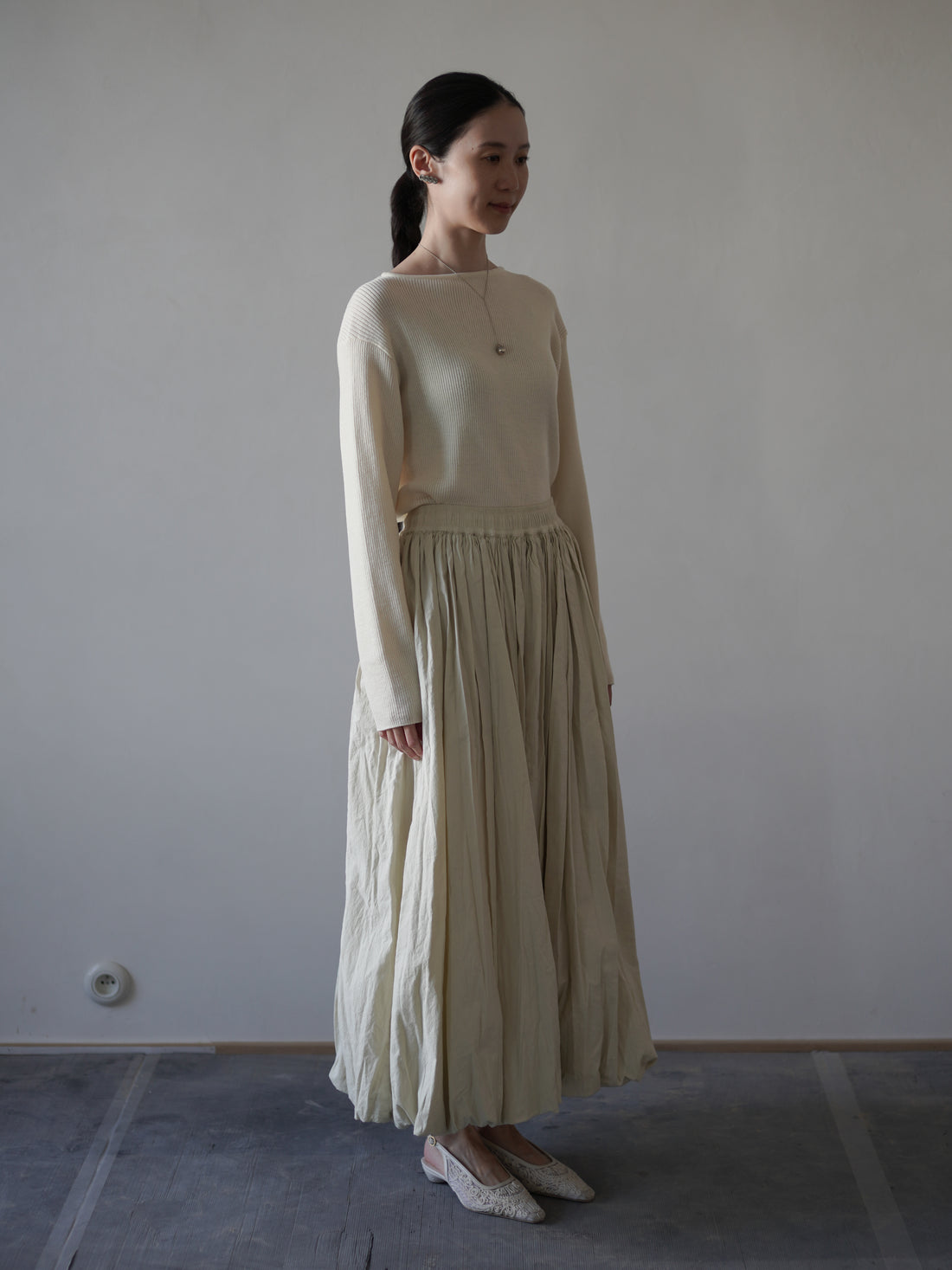 Balloon Skirt・Rosemary Green