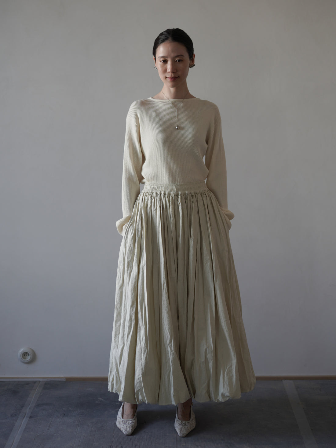 Balloon Skirt・Rosemary Green