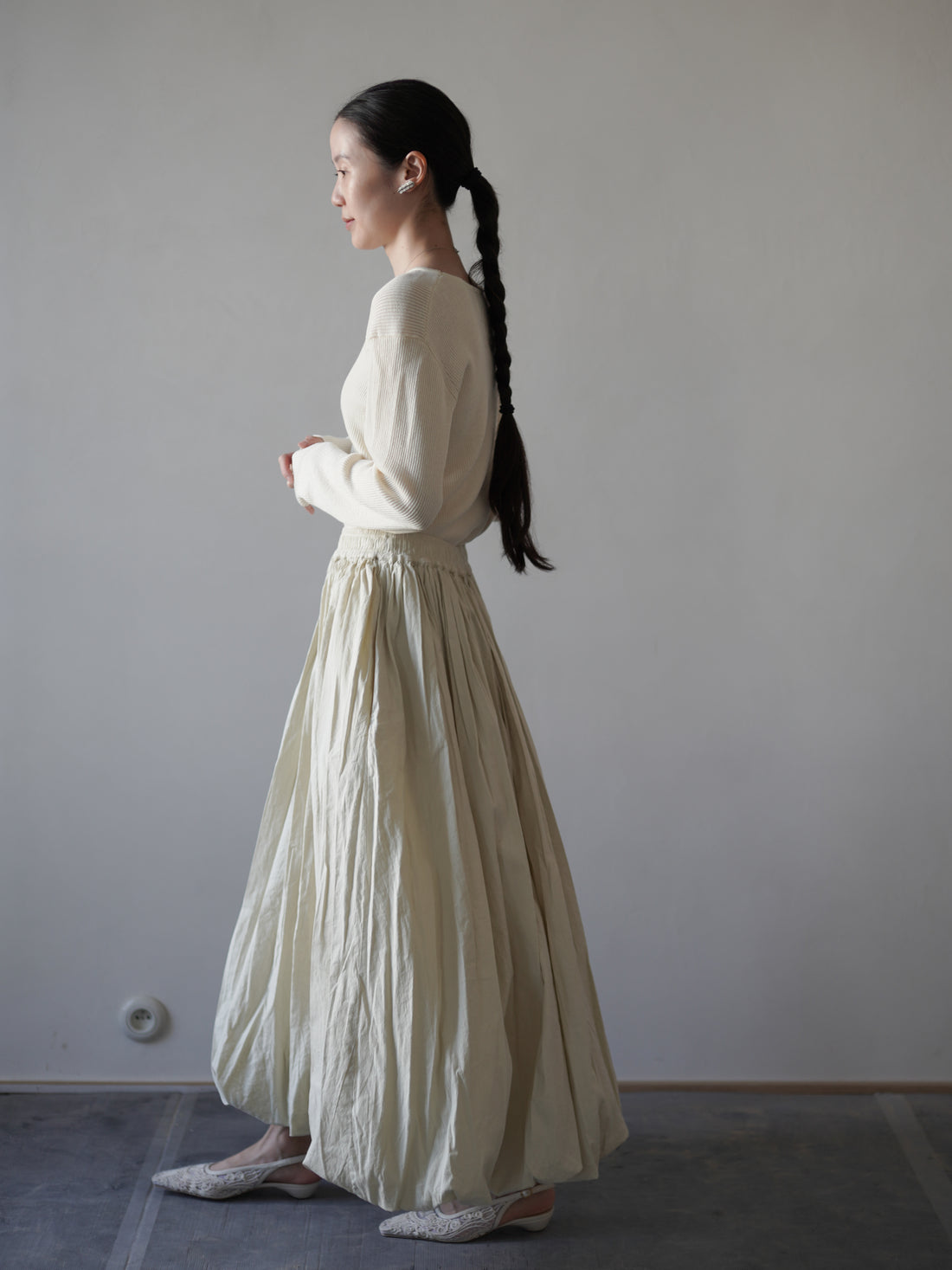 Balloon Skirt・Rosemary Green