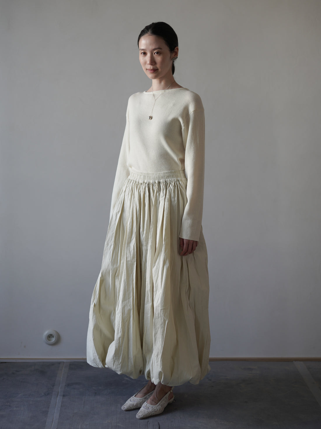Balloon Skirt・Rosemary Green