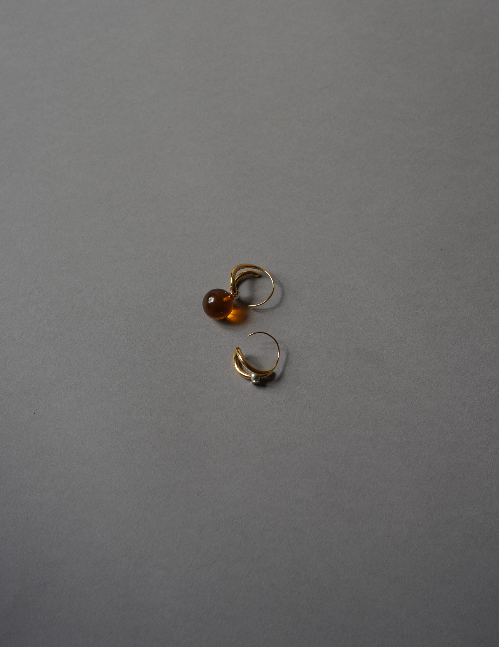 Wave Pierces Calm·耳環&琥珀吊墜組合