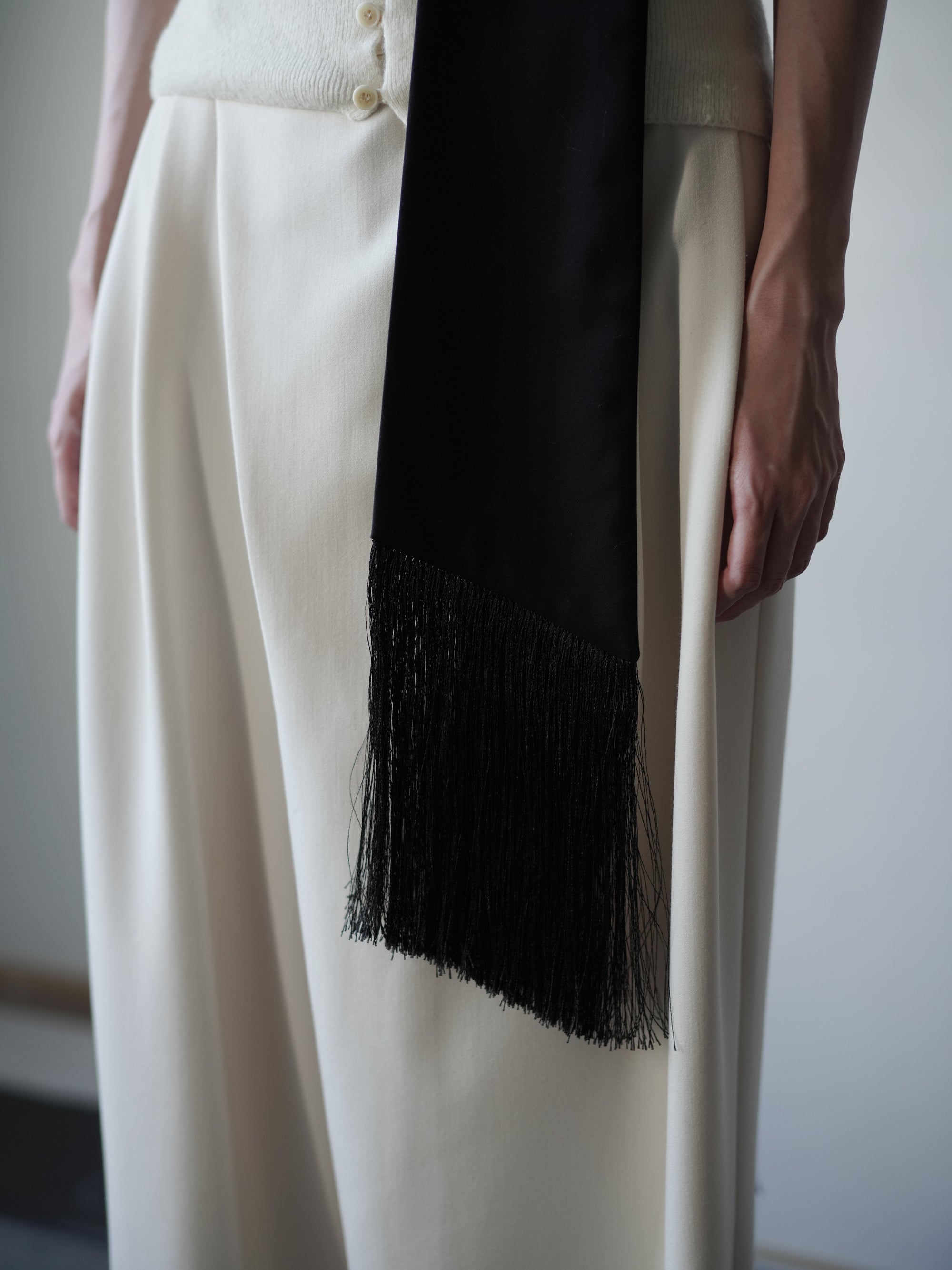 BAKHROMA Fringe Belt・Navy