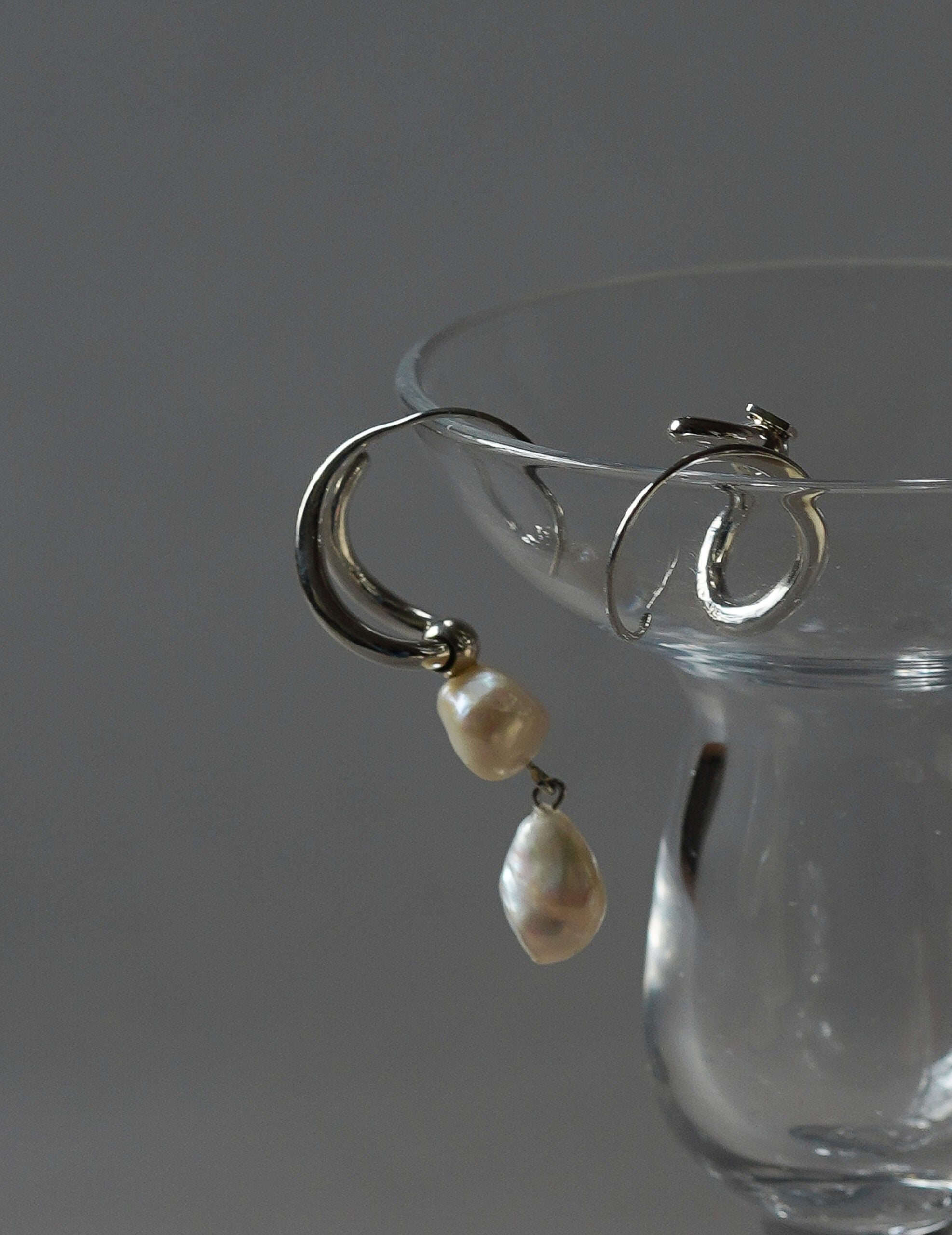 Wave Pierces Calm·耳環&珍珠吊墜組合