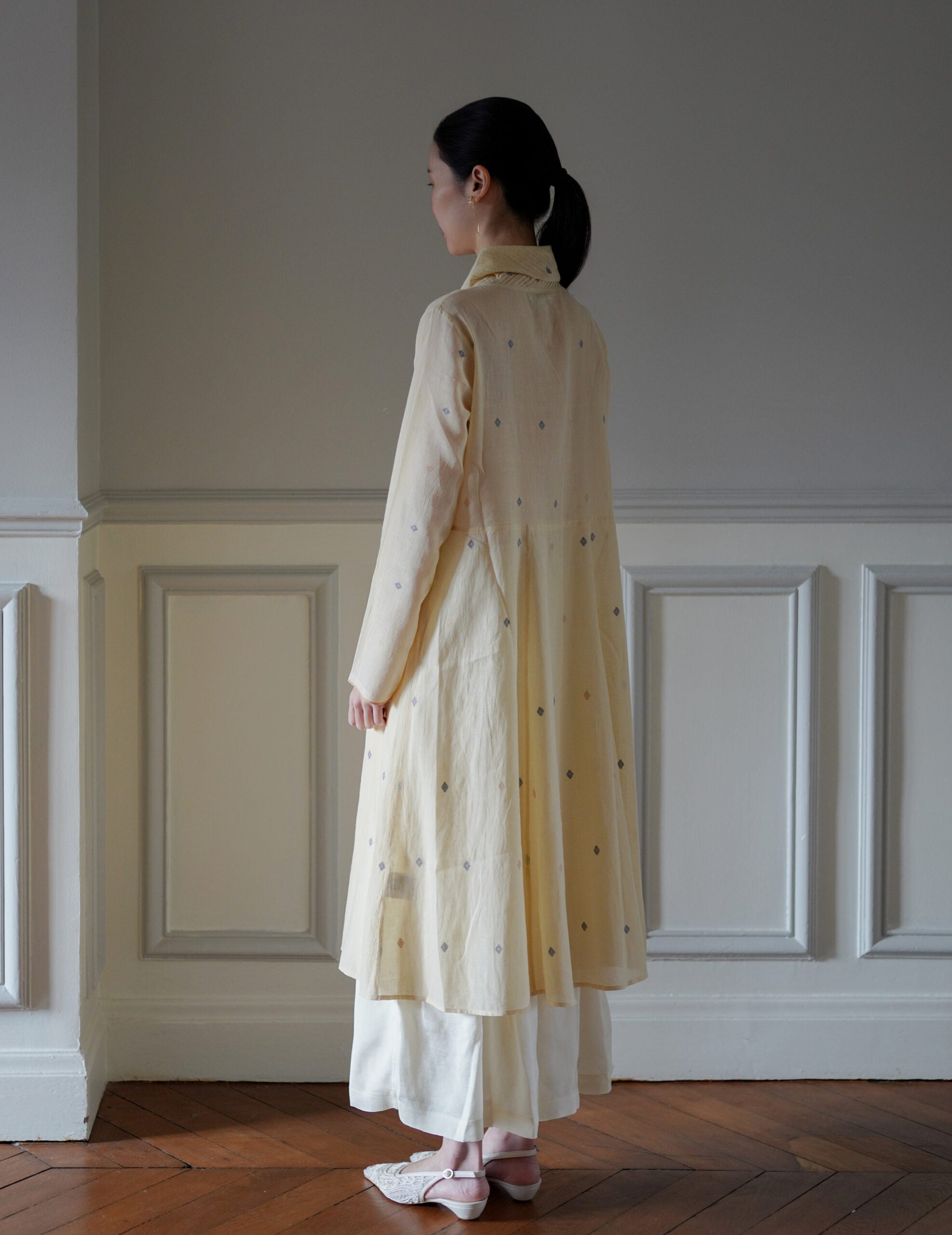 DORA Dress・Tea Jamdani