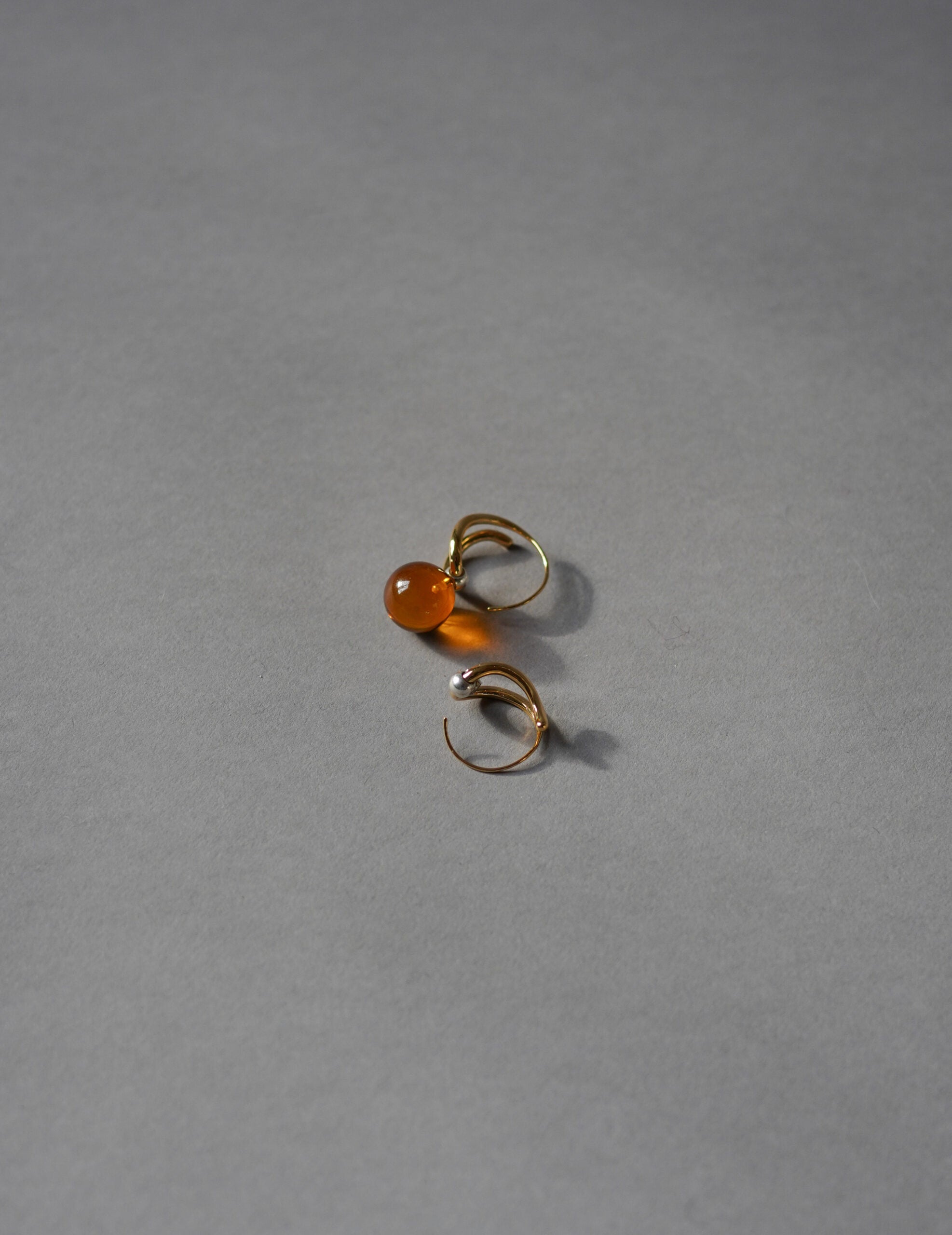 Wave Pierces Calm·耳環&琥珀吊墜組合