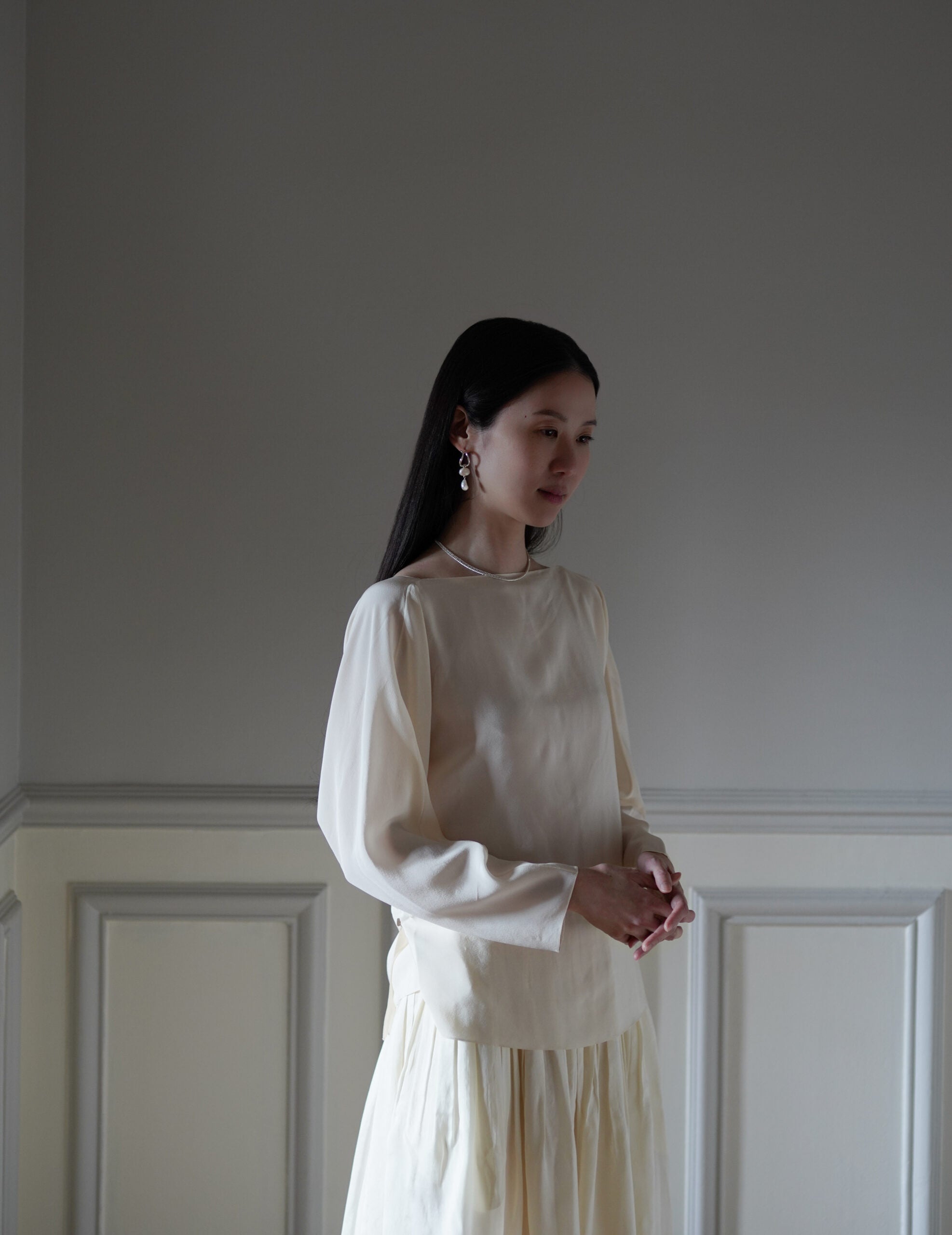 Wave Pierces Calm·耳環&珍珠吊墜組合