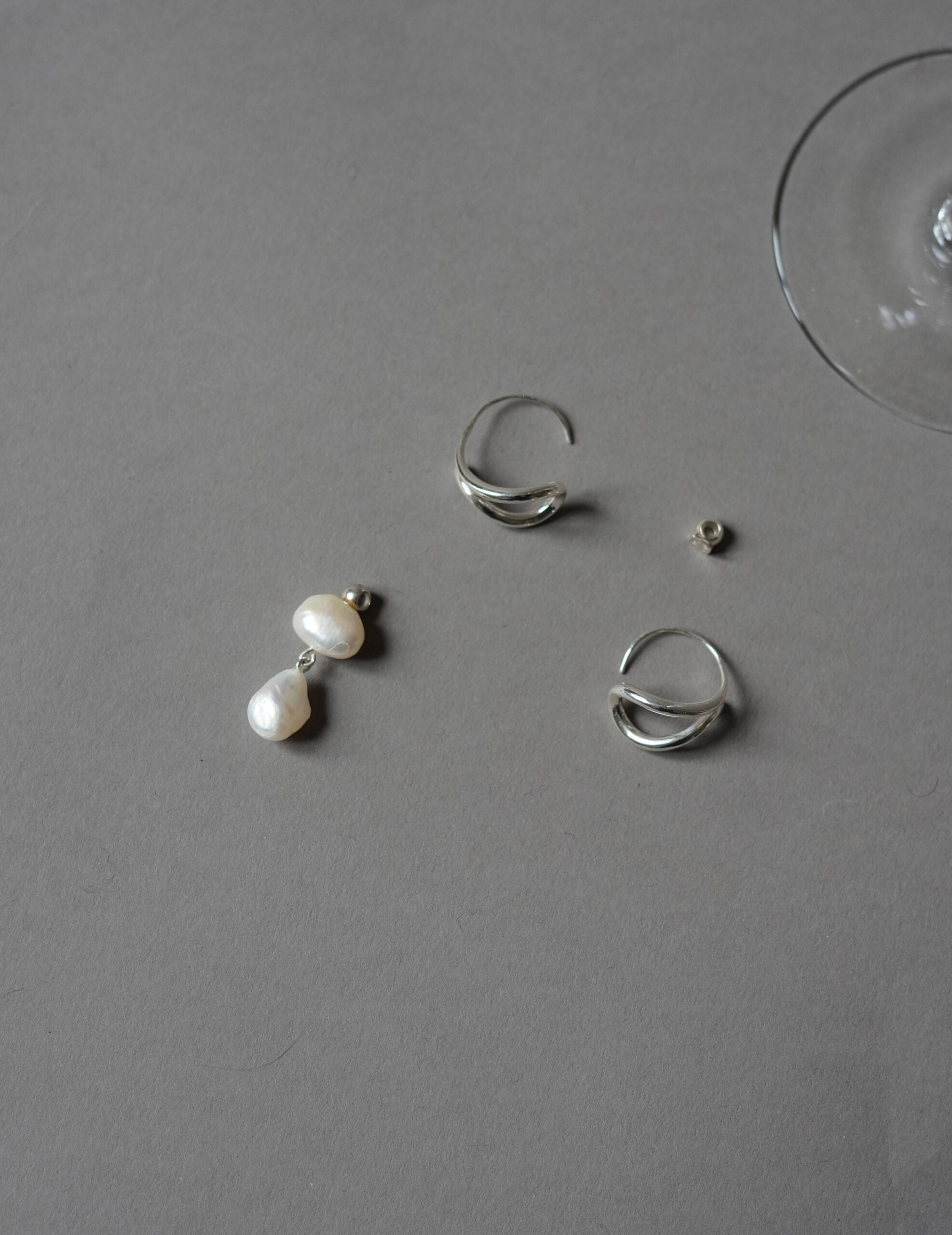 Wave Pierces Calm·耳環&珍珠吊墜組合