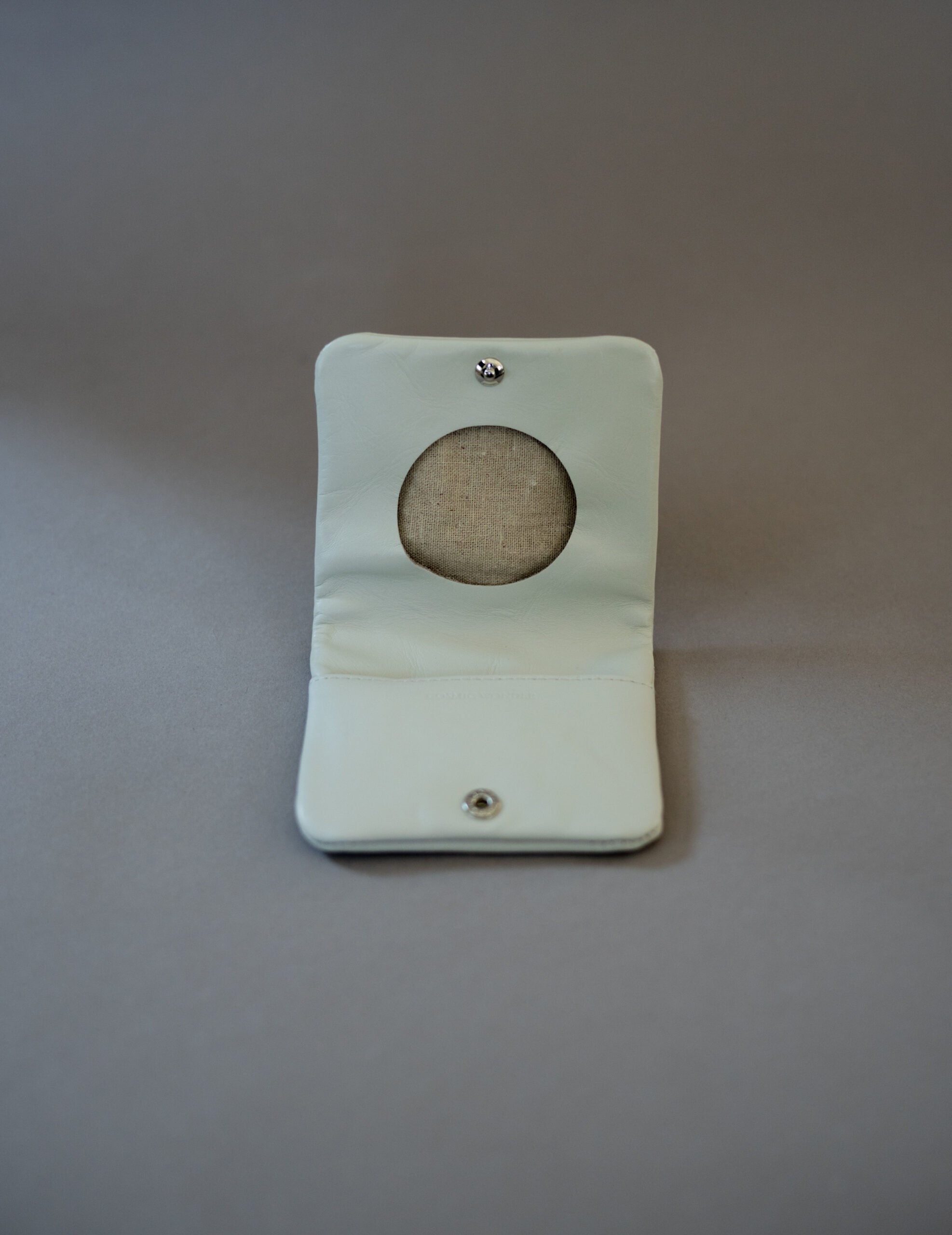 Light Leather Coin Case・Grey