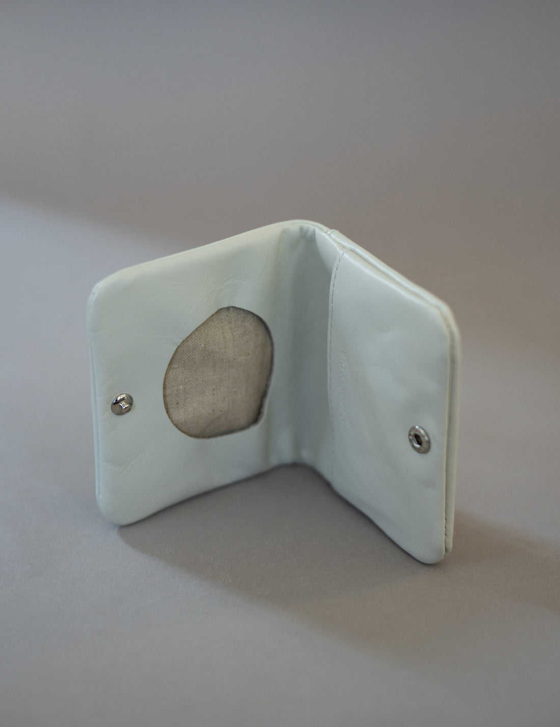 Light Leather Coin Case・Grey