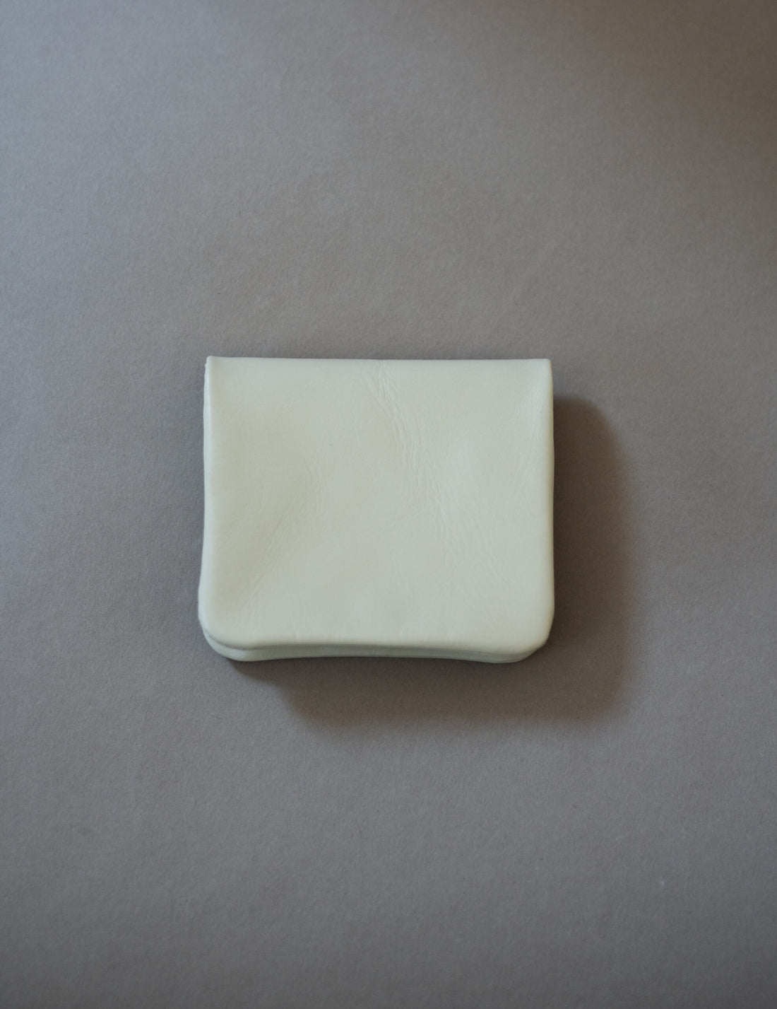 Light Leather Coin Case・Grey