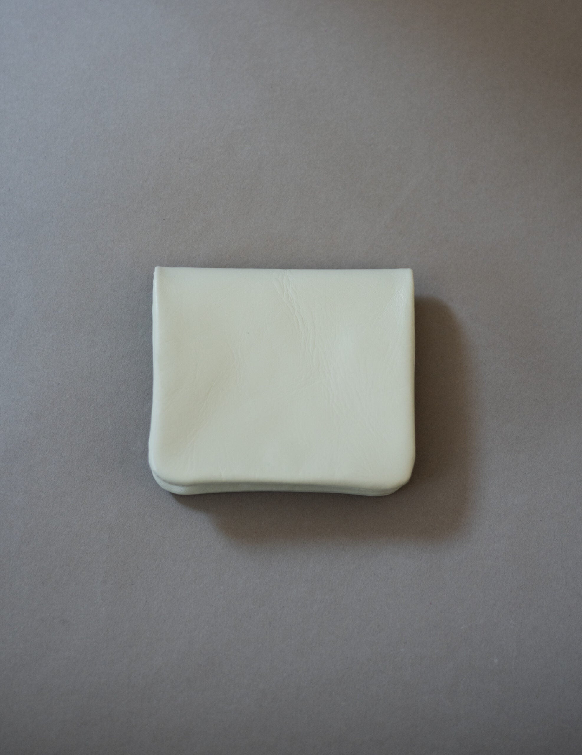 Light Leather Coin Case・Grey