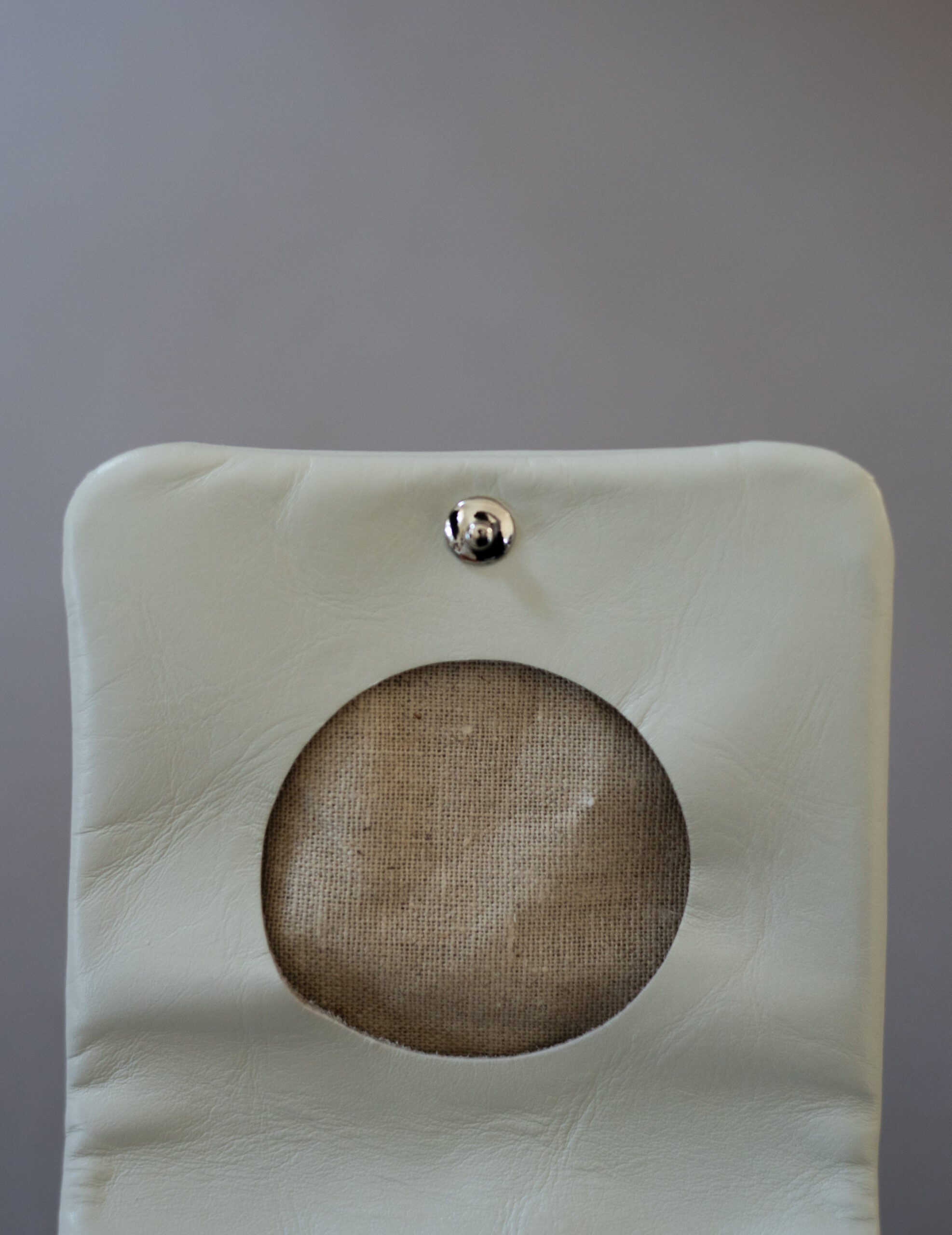 Light Leather Coin Case・Grey