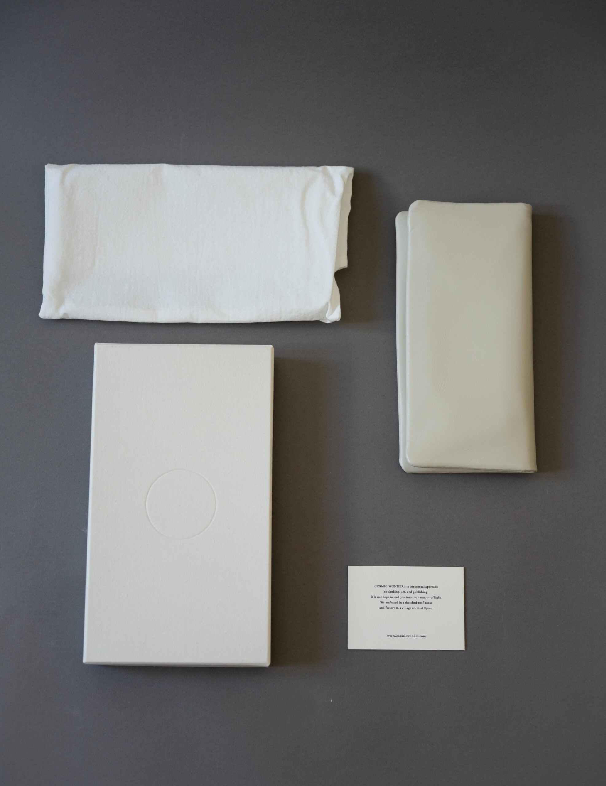 Light Leather Wallet・Grey