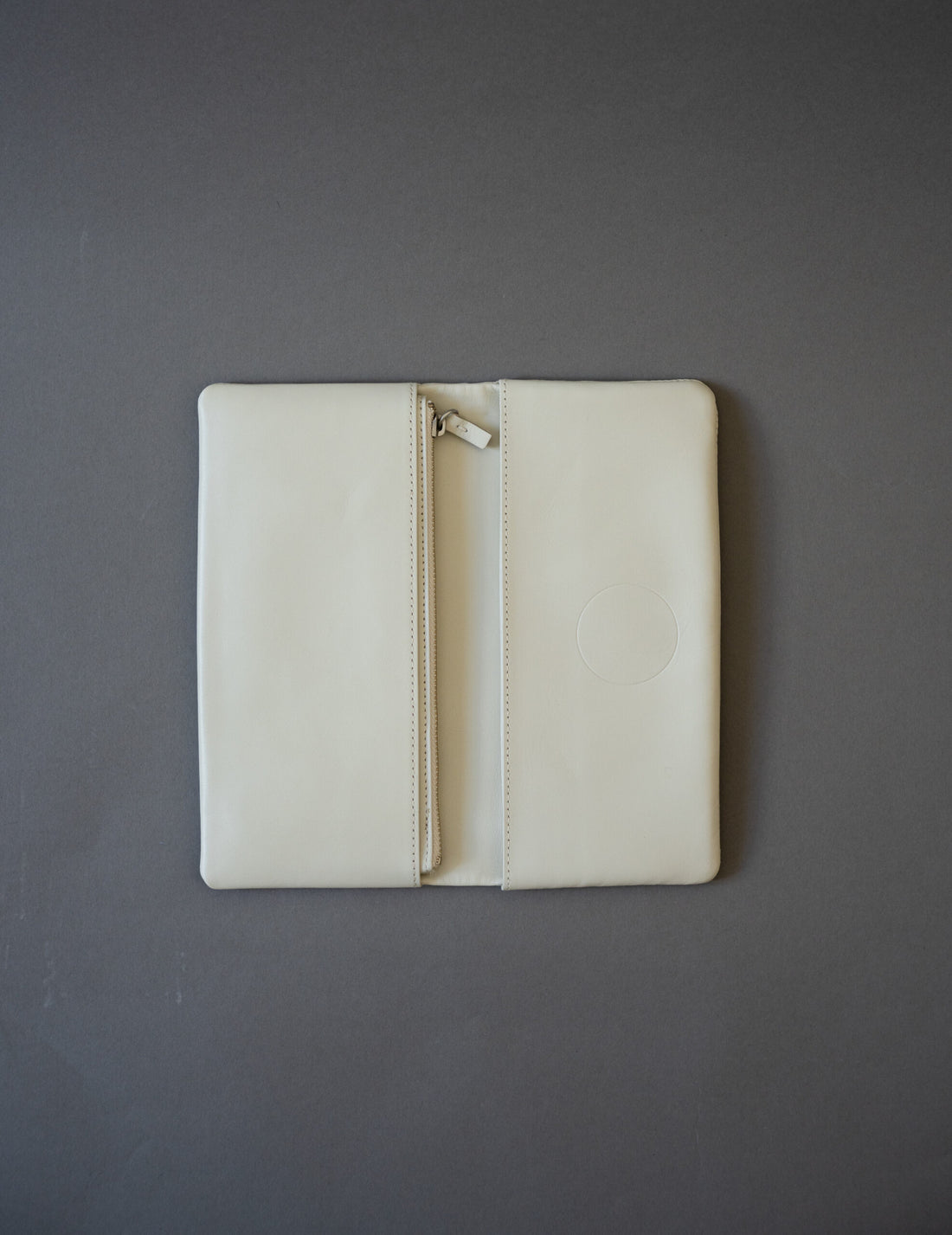 Light Leather Wallet・Grey