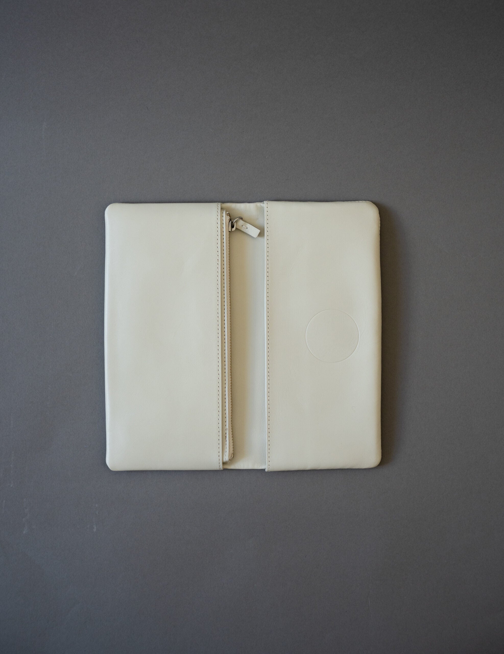 Light Leather Wallet・Grey