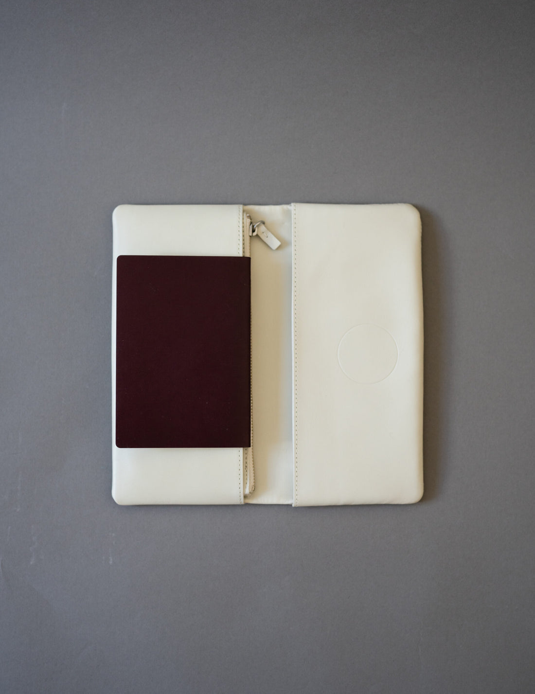 Light Leather Wallet・Grey