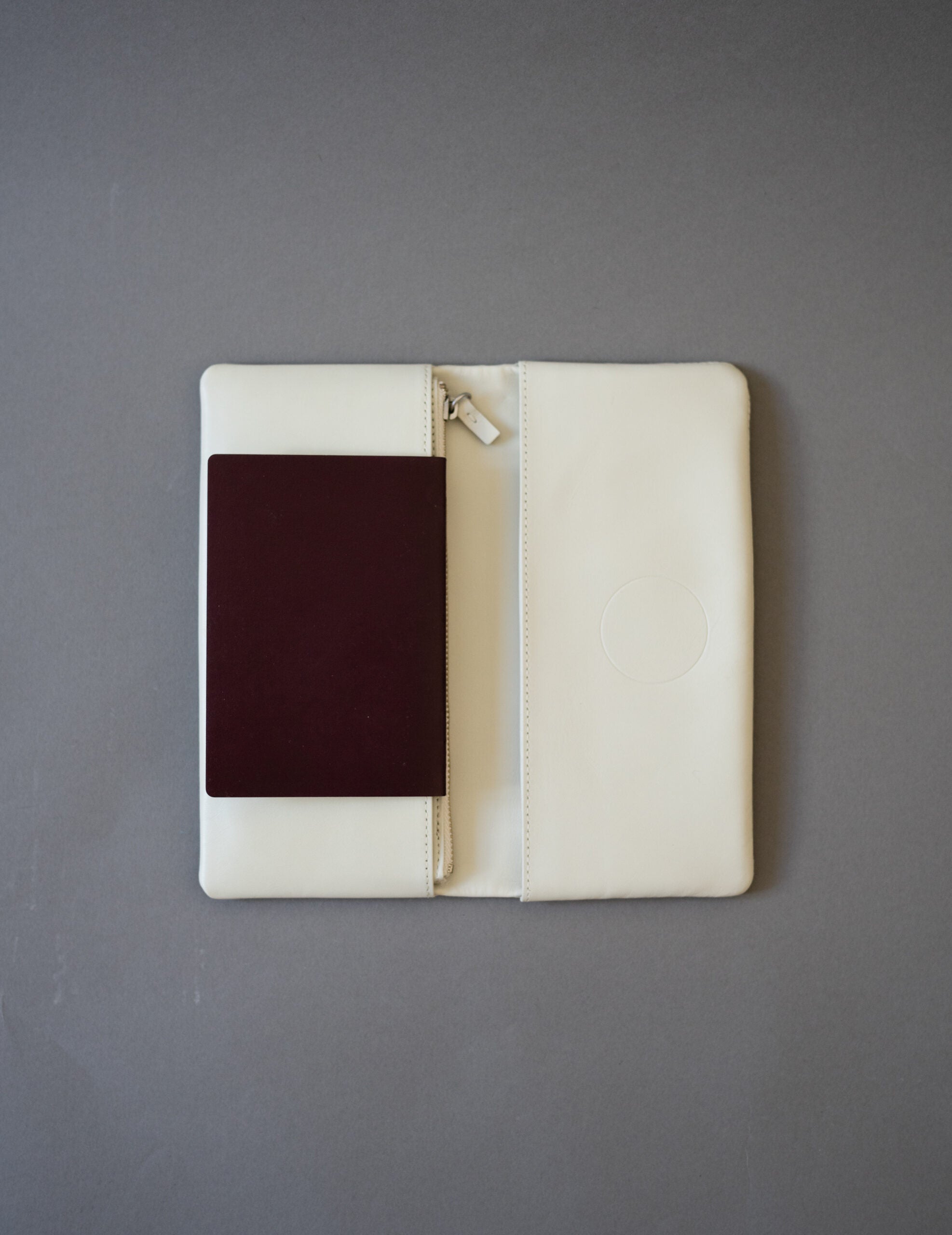 Light Leather Wallet・Grey