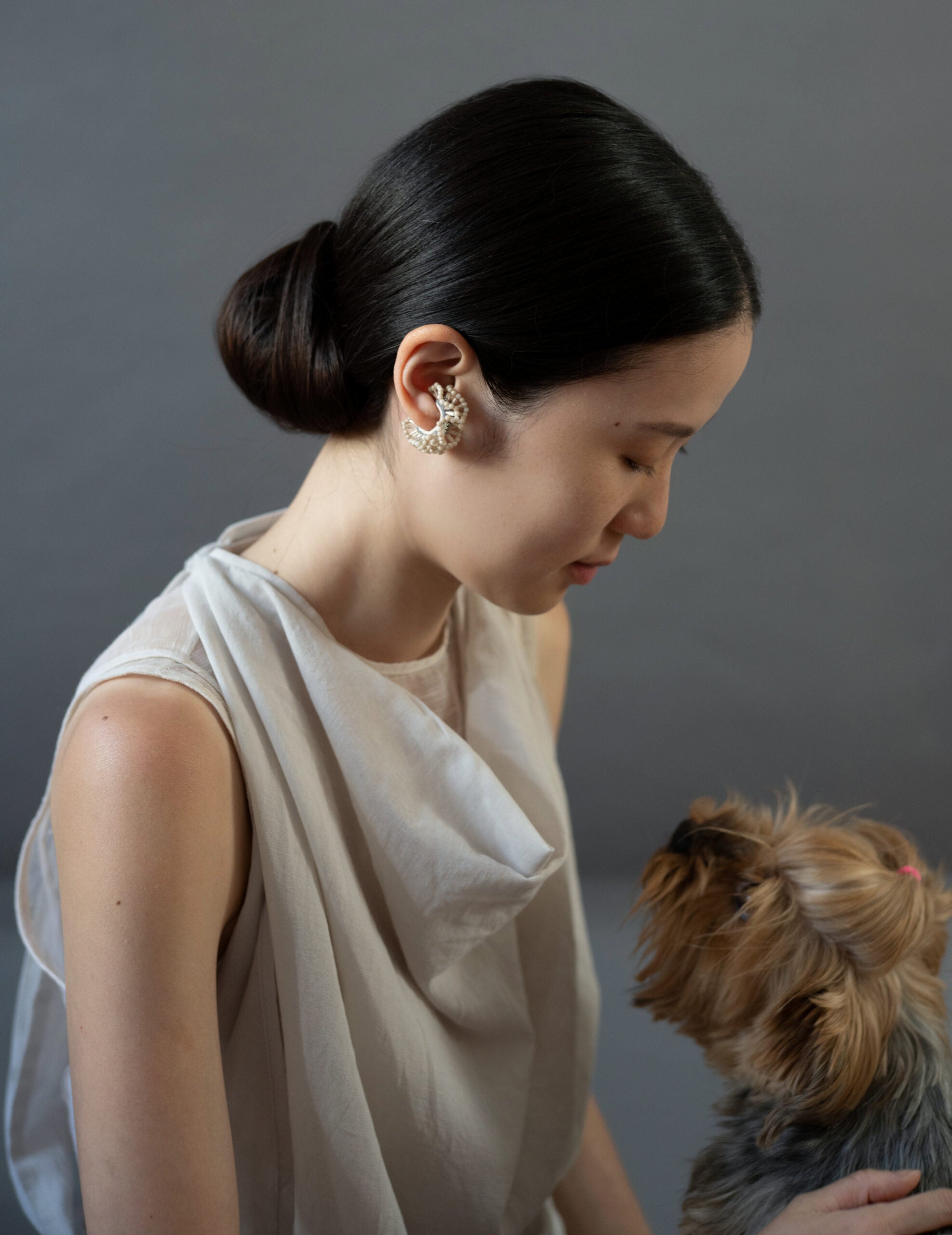 Chase 耳骨夾・白色