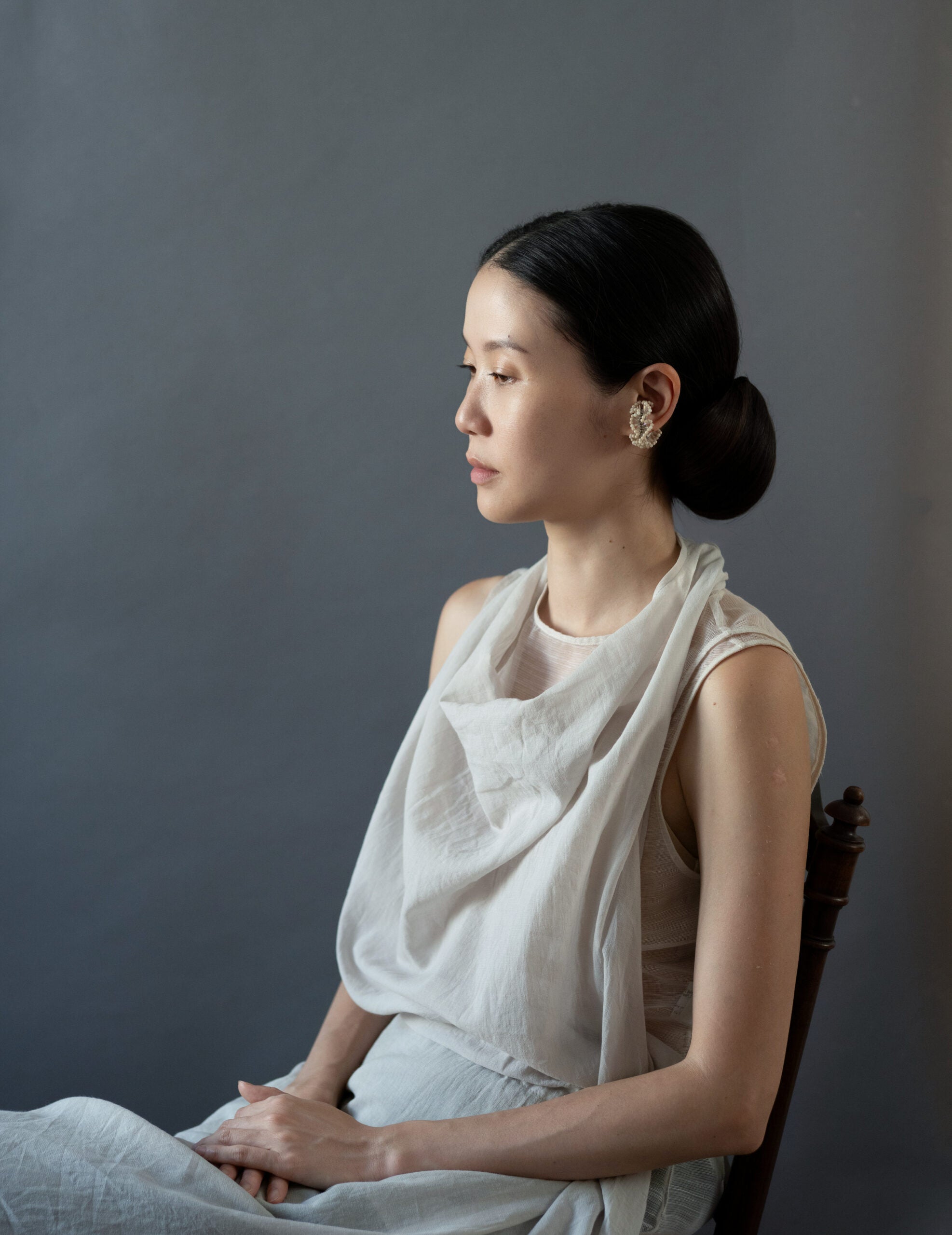 Chase 耳骨夾・白色