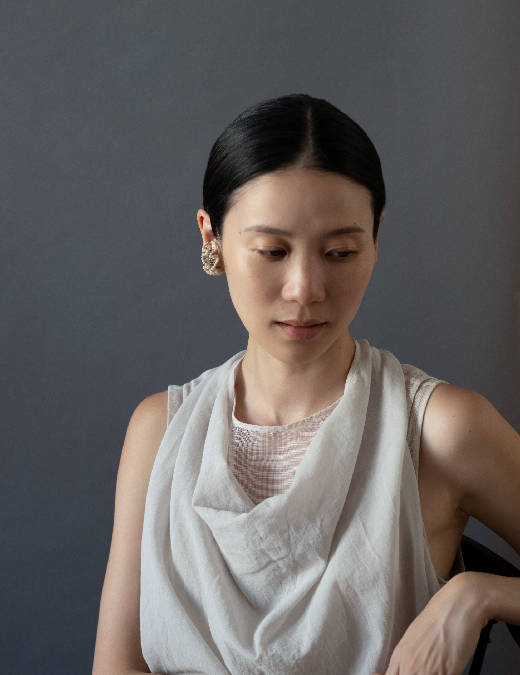 Chase 耳骨夾・白色