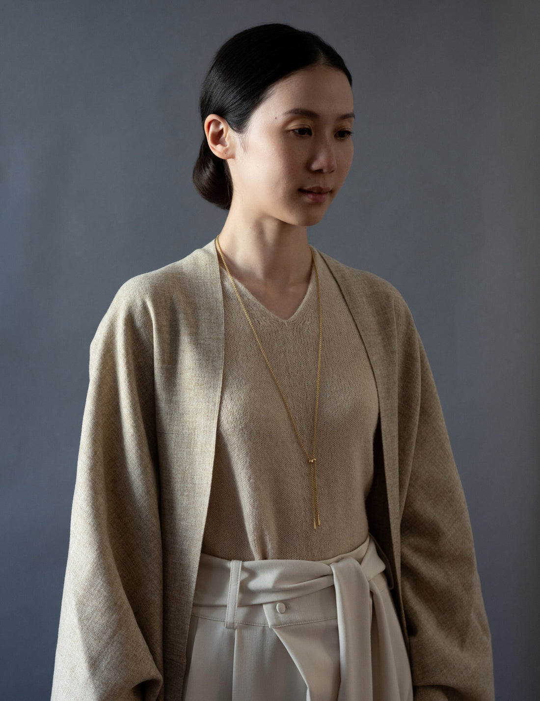 Cord 可調節長鍊・金色