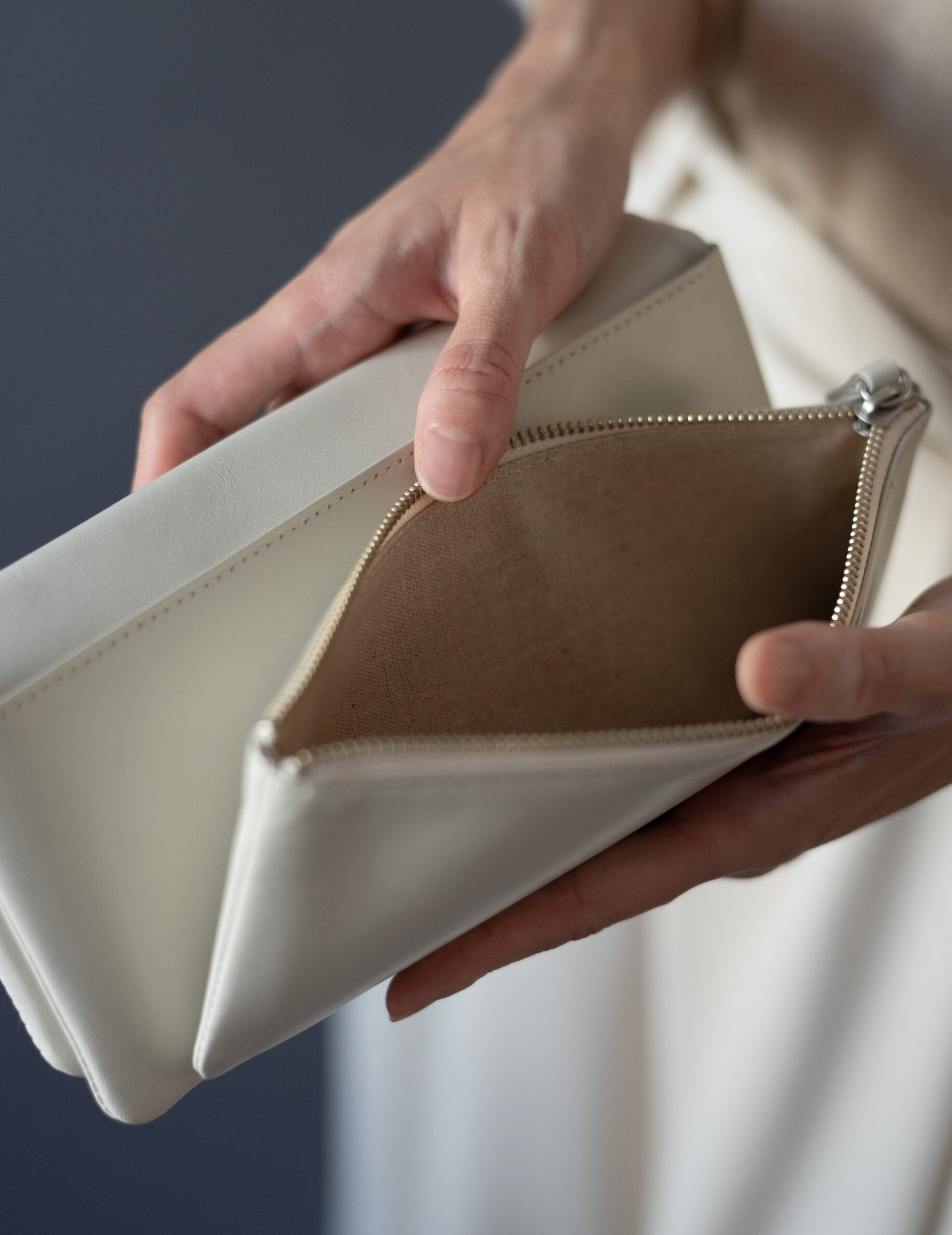 Light Leather Wallet・Grey