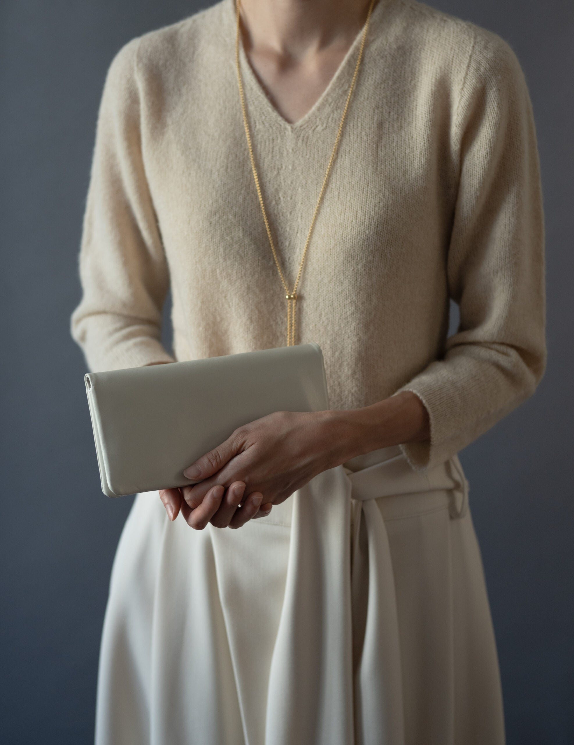 Light Leather Wallet・Grey