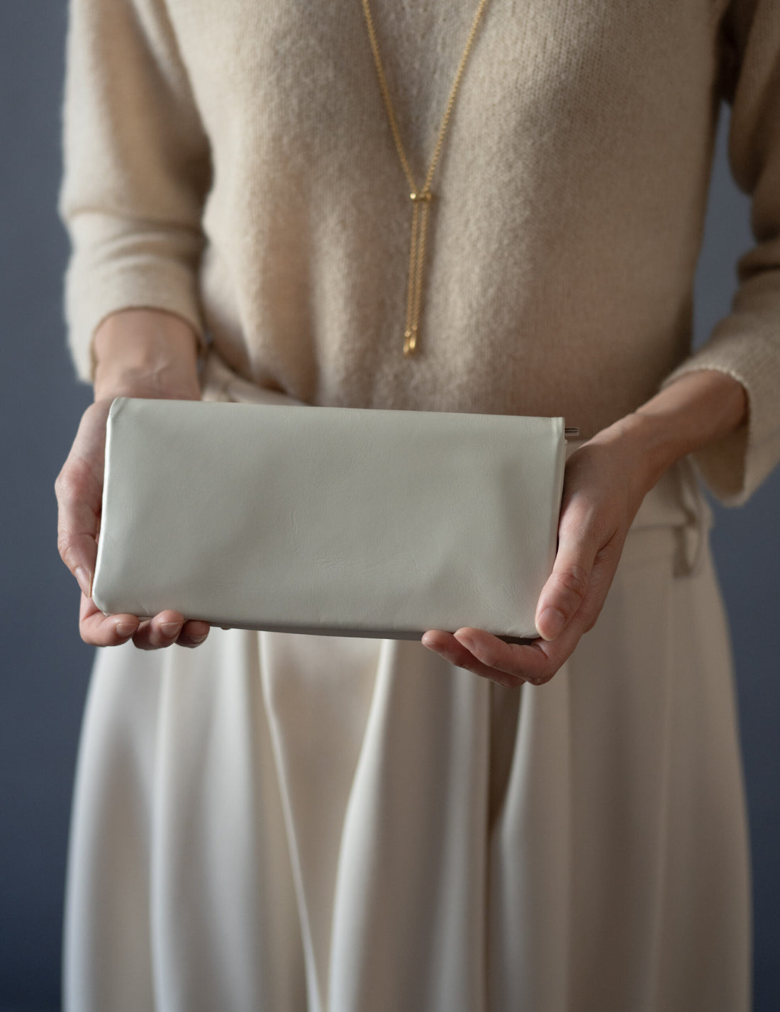 Light Leather Wallet・Grey