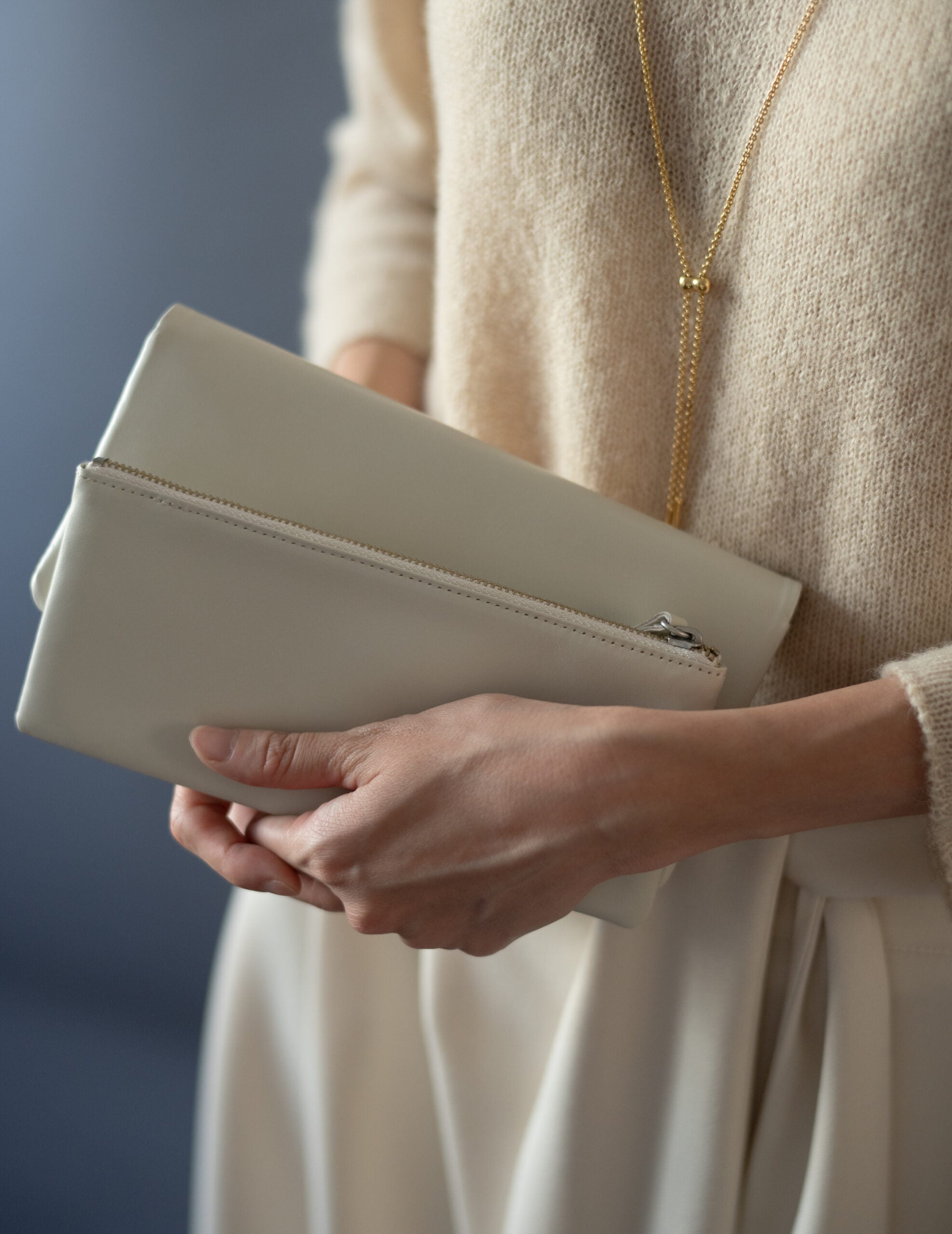 Light Leather Wallet・Grey