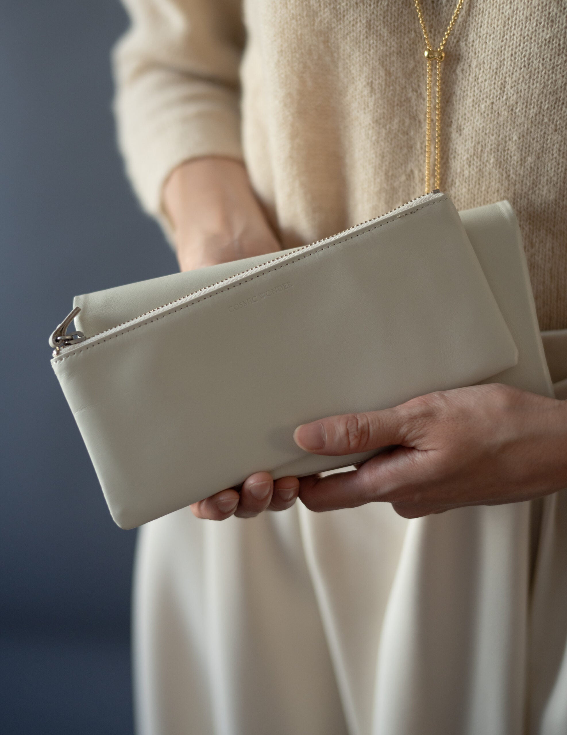 Light Leather Wallet・Grey