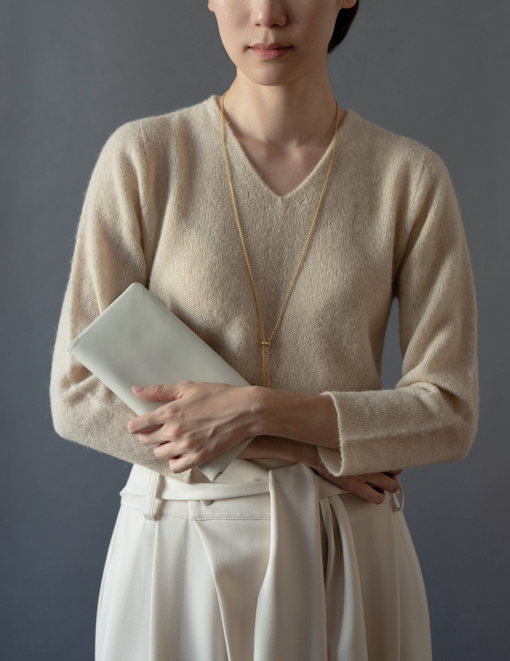 Light Leather Wallet・Grey