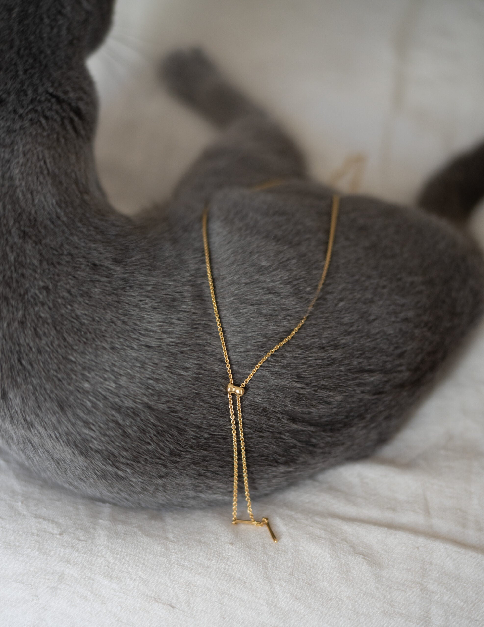 Cord 可調節長鍊・金色